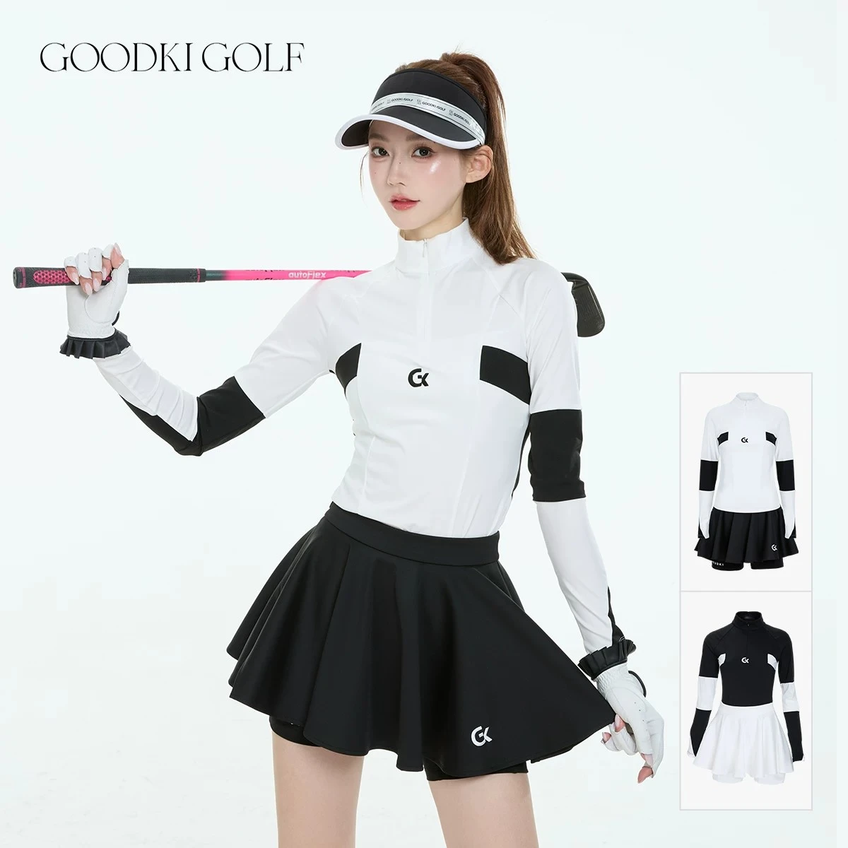 Spring Summer Golf Sun-Protection Set 高爾夫套裝 春夏防曬 親膚芭蕾風 女裝｜GOODKI