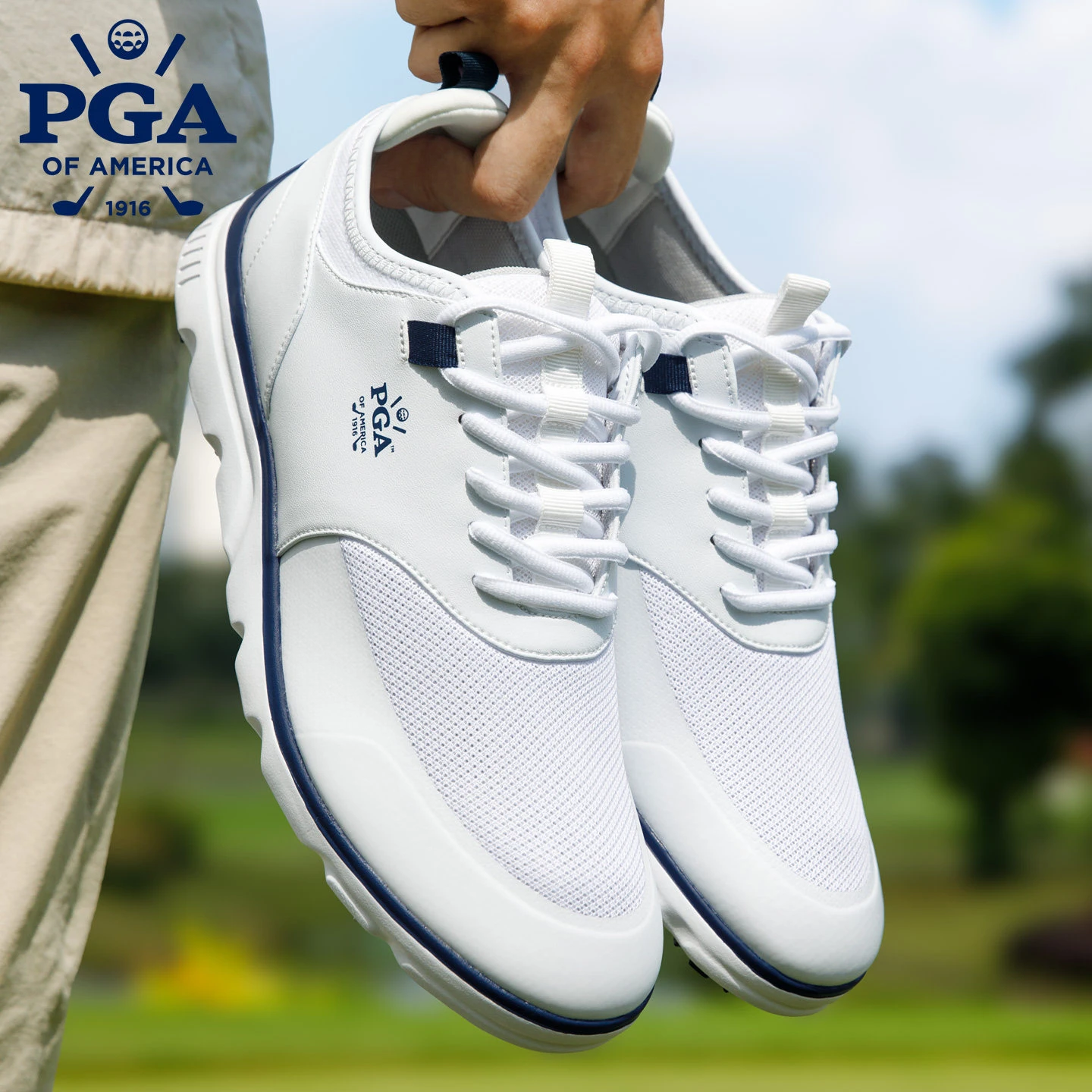 Men's Summer Breathable Golf Shoes 高爾夫球鞋 夏季透氣網面 男裝｜PGA