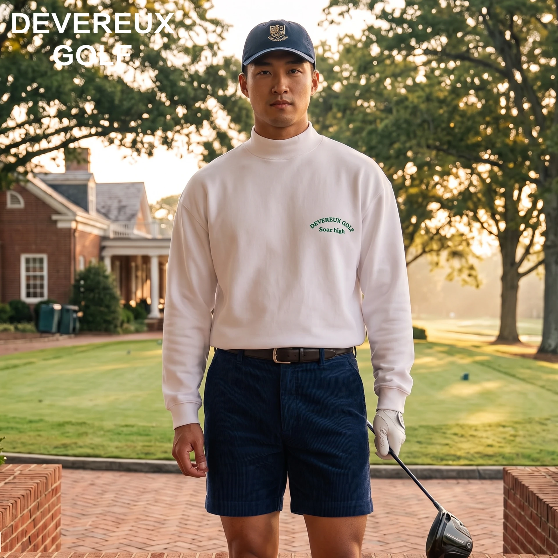 Long-Sleeve Mock Neck Eagle Print 長袖小高領 飛鷹印花 男裝｜DEVEREUX