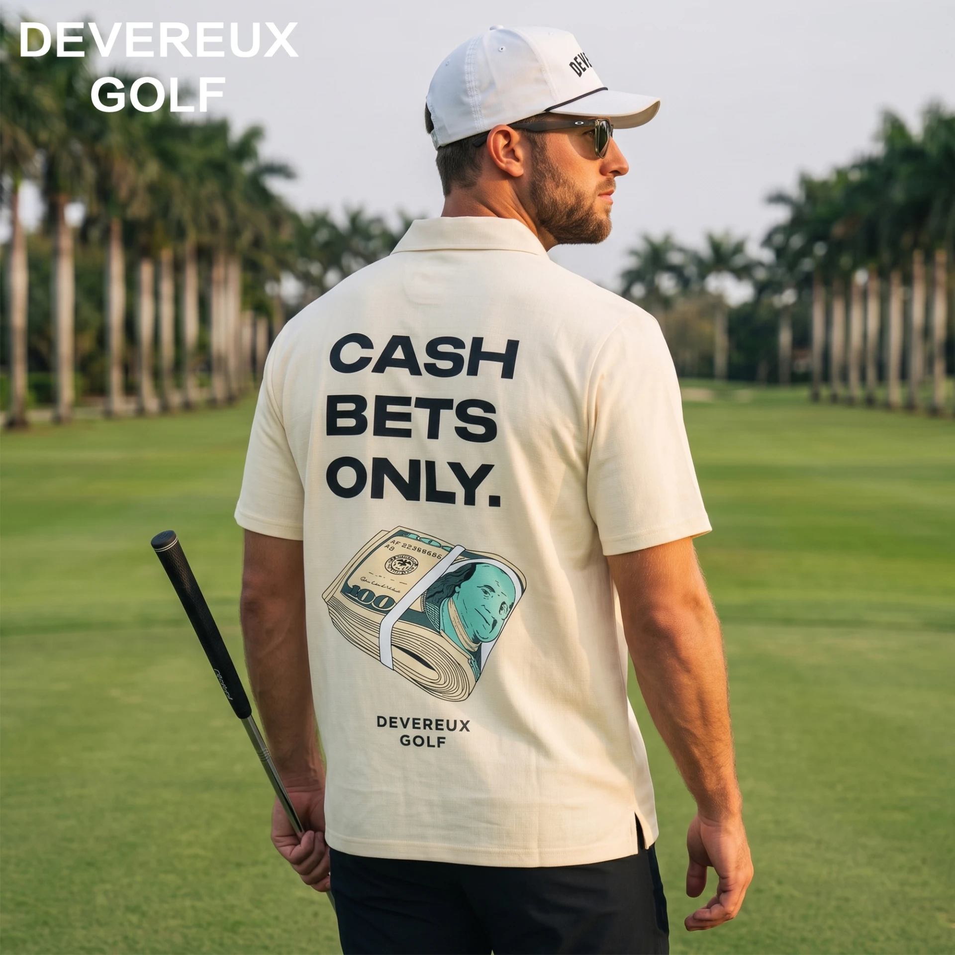 Golf Short-Sleeve Polo Cash Bets Only 短袖POLO 鈔票印花 男裝｜DEVEREUX