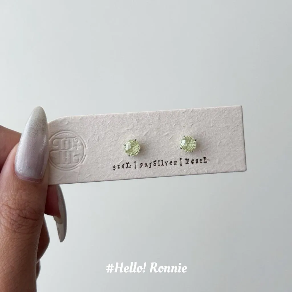 ✨Hello!Ronnie✨獨家設計 316L醫療鋼6mm蘋果綠煙花切面自訂款鎖珠