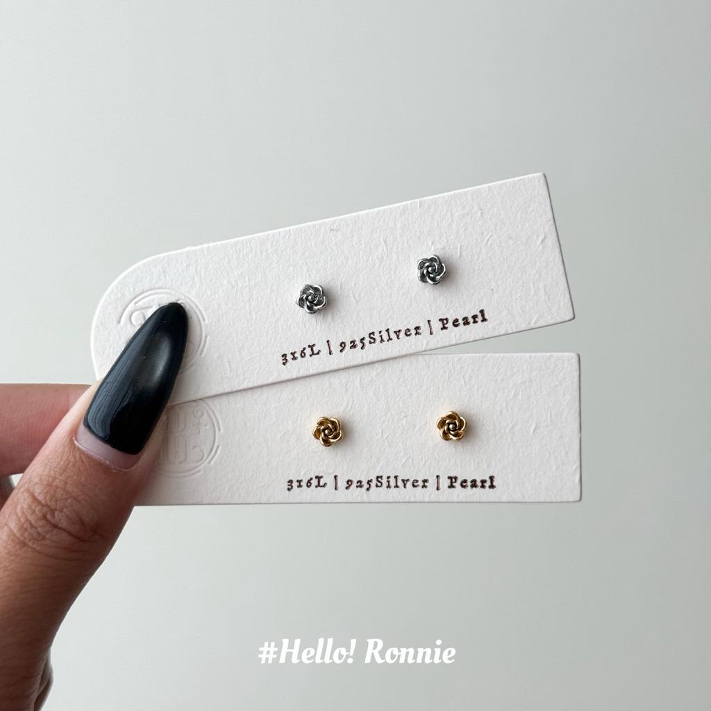 ✨Hello!Ronnie✨獨家設計 316L醫療鋼超美迷你玫瑰花自訂款鎖珠