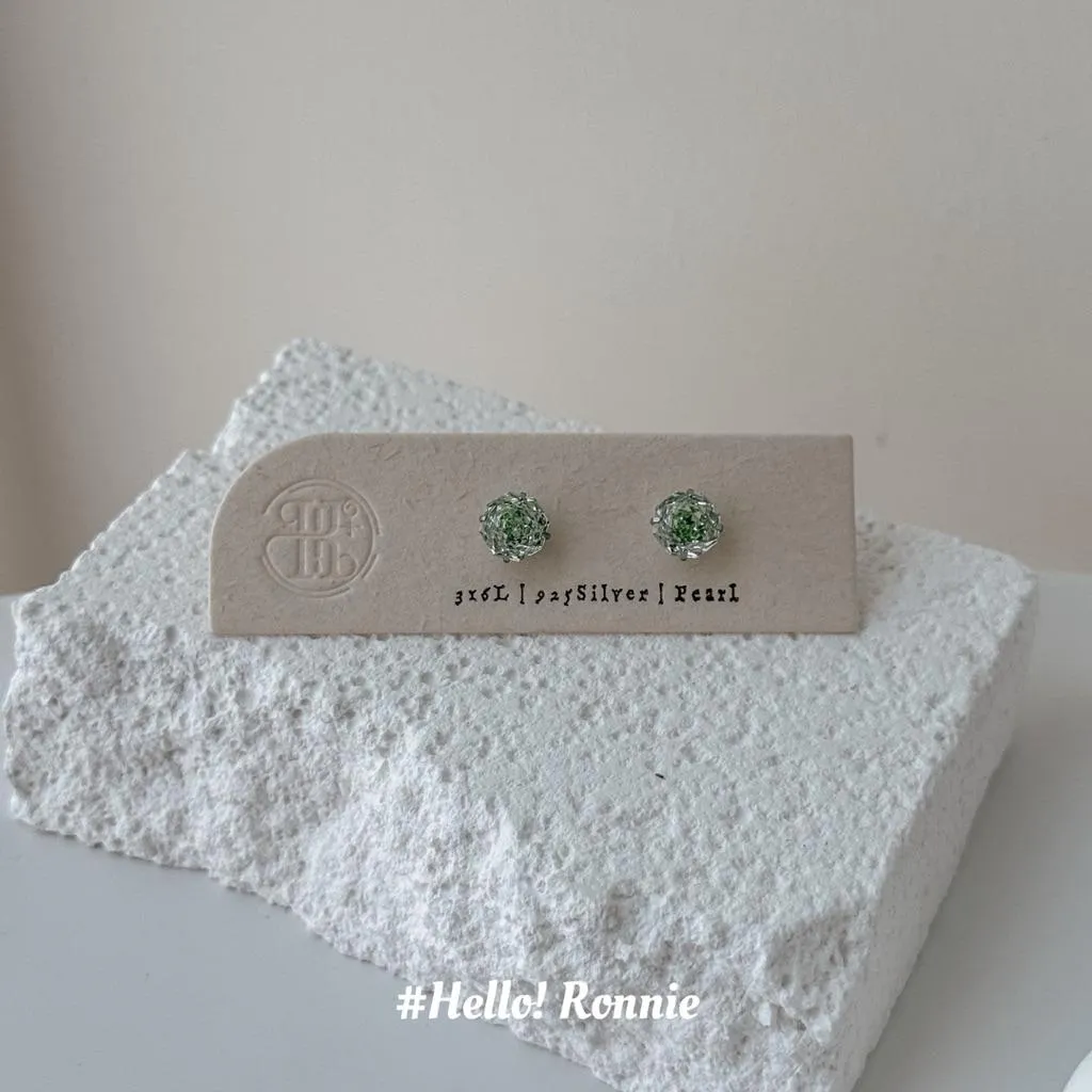 ✨Hello!Ronnie✨獨家設計 316L醫療鋼8mm淺綠玫瑰花切面自訂款鎖珠
