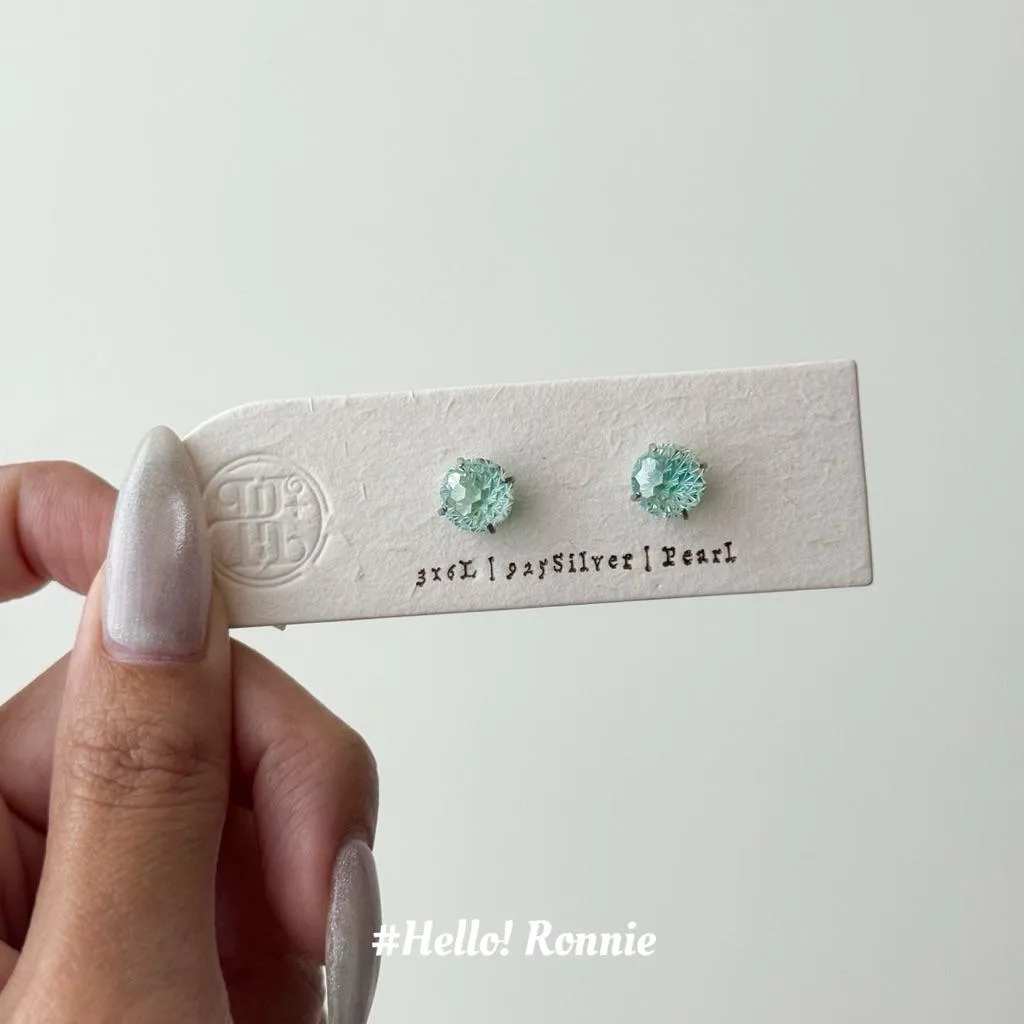 ✨Hello!Ronnie✨獨家設計 316L醫療鋼8mm雙色青青子煙花切面自訂款鎖珠