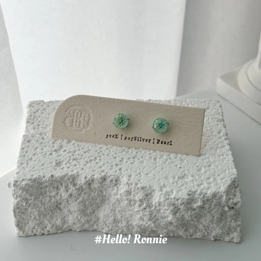 ✨Hello!Ronnie✨獨家設計 316L醫療鋼8mm雙色青青子煙花切面自訂款鎖珠