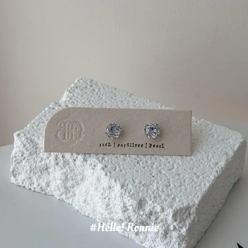 ✨Hello!Ronnie✨獨家設計 316L醫療鋼8mm淺紫玫瑰花切面自訂款鎖珠