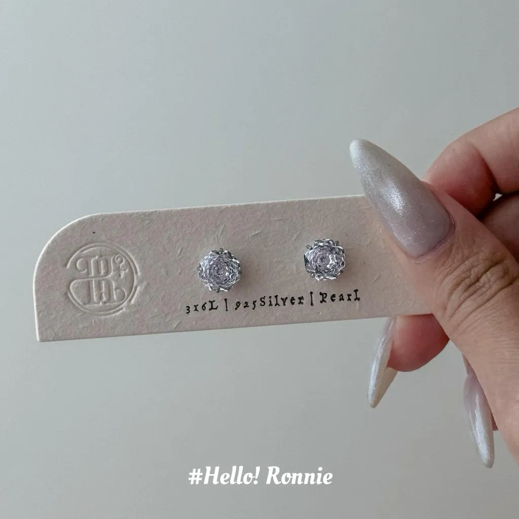 ✨Hello!Ronnie✨獨家設計 316L醫療鋼8mm淺紫玫瑰花切面自訂款鎖珠