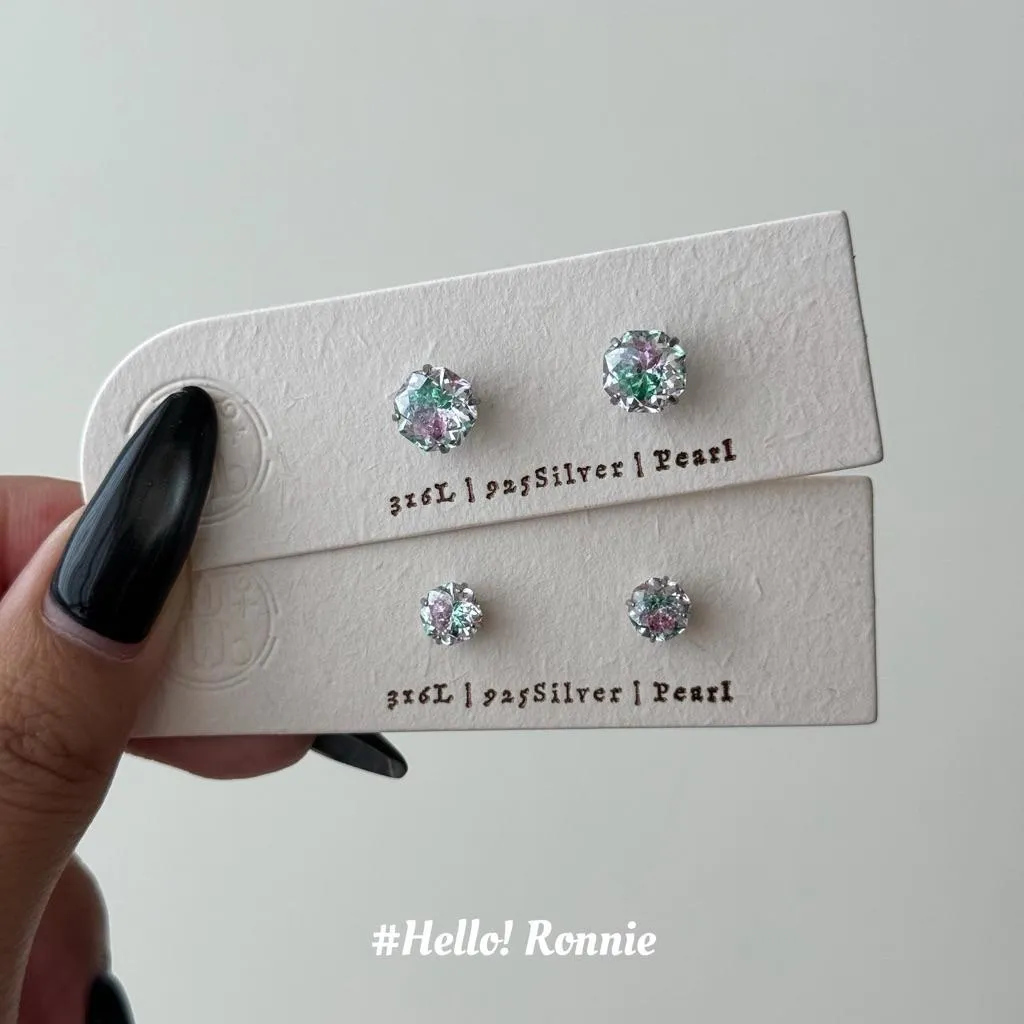 ✨Hello!Ronnie✨獨家設計 316L醫療鋼綠+粉紫捧花切面自訂款鎖珠