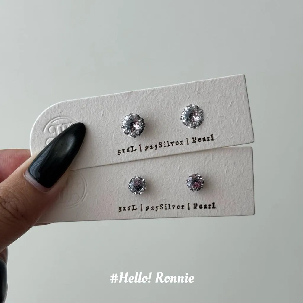 ✨Hello!Ronnie✨獨家設計 316L醫療鋼灰+粉紫捧花切面自訂款鎖珠