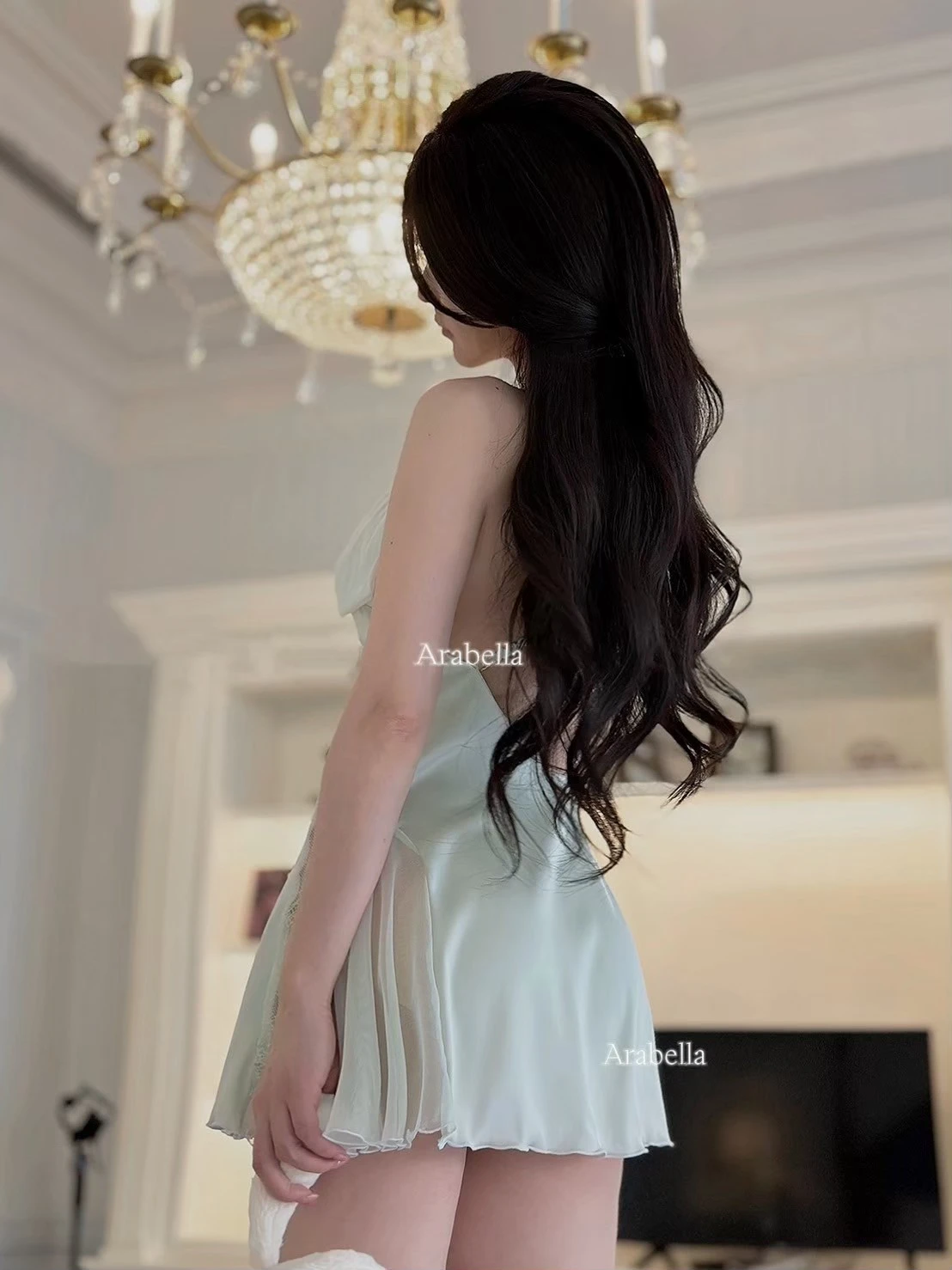 立體甜美蝴蝶結睡裙