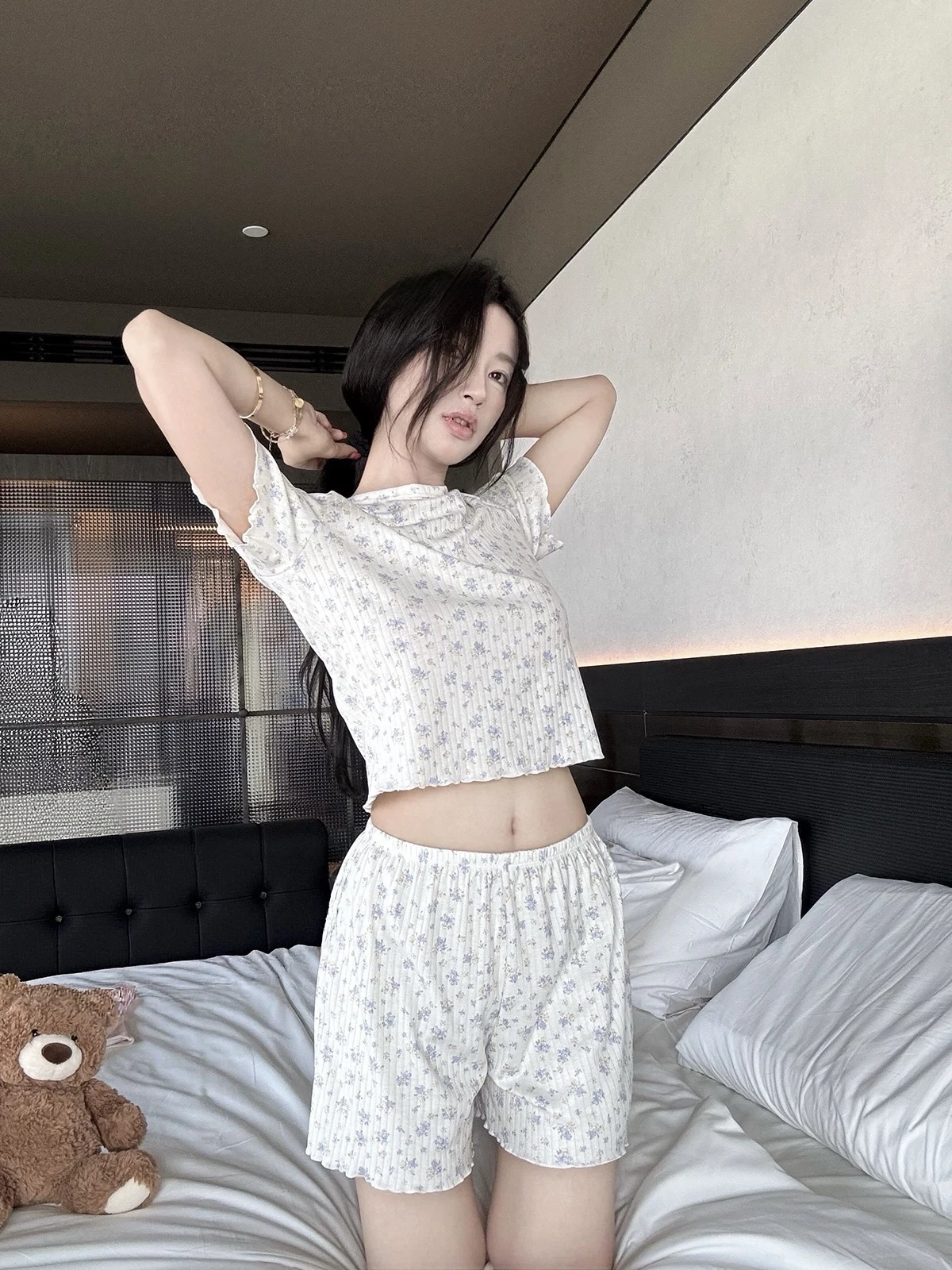 溫柔小碎花家居服