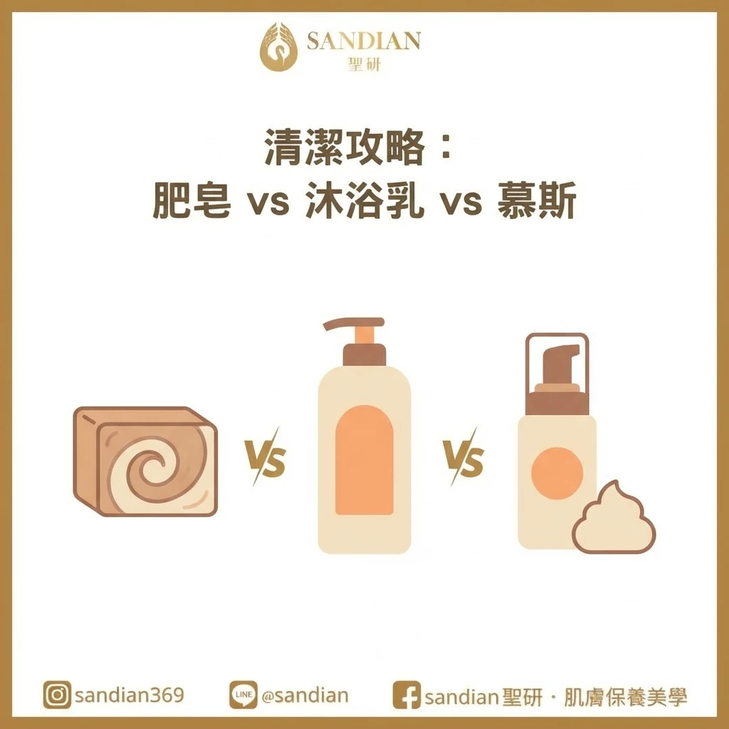 聖研植萃芯肌手工皂-背部清潔推薦與質地展示