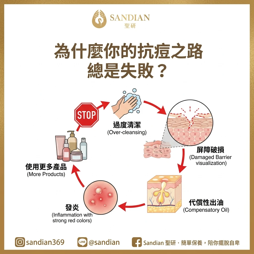 為什麼你的抗痘之路總是失敗