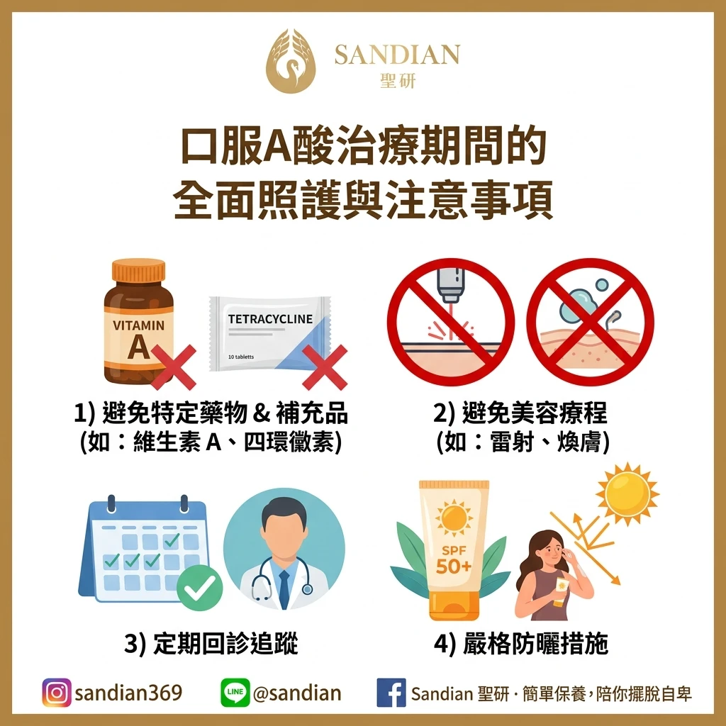 口服A酸治療期間的全面照護與注意事項
