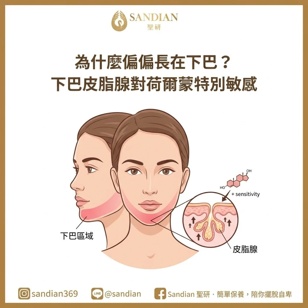 為什麼偏偏長在下巴
