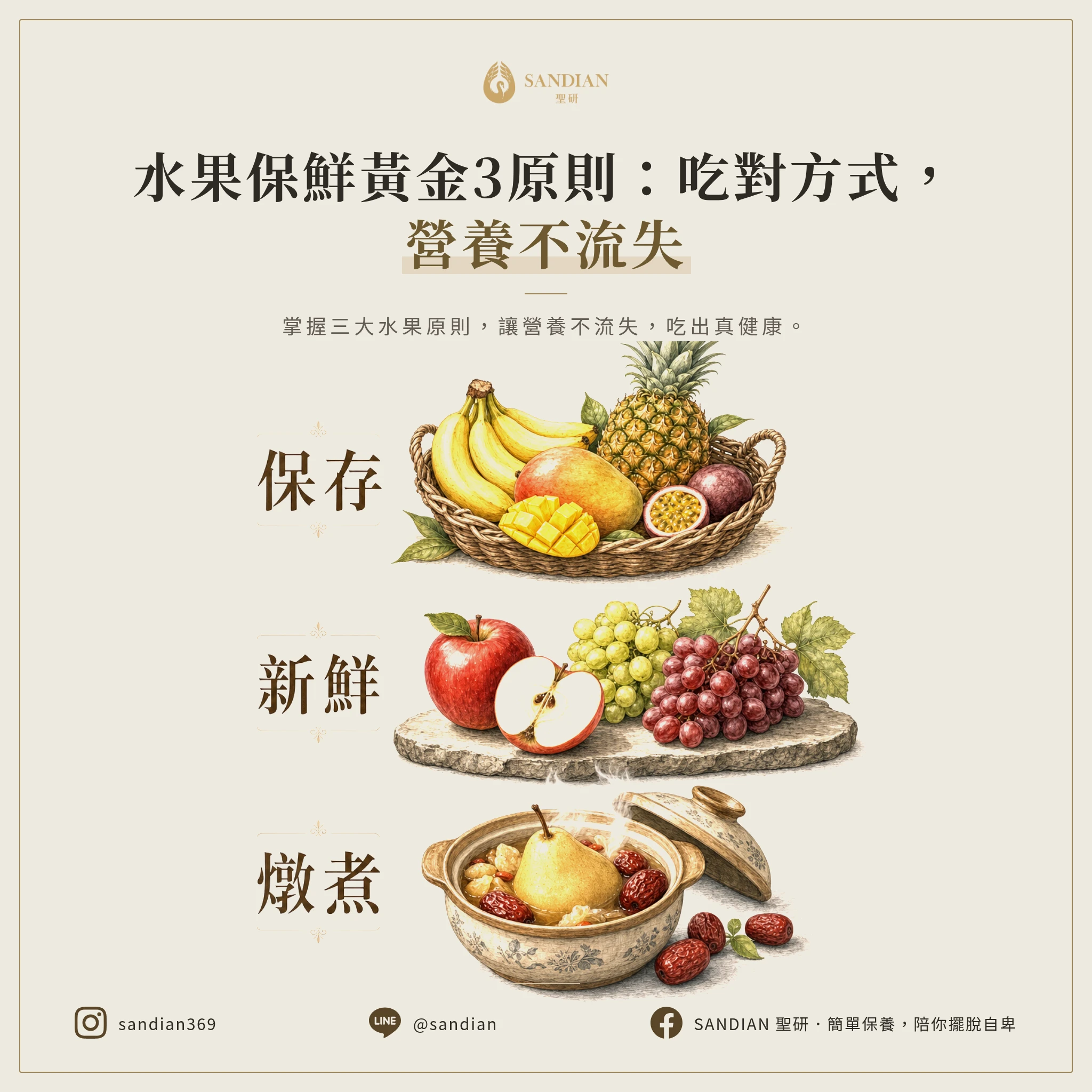 四、3 個保存與食用原則