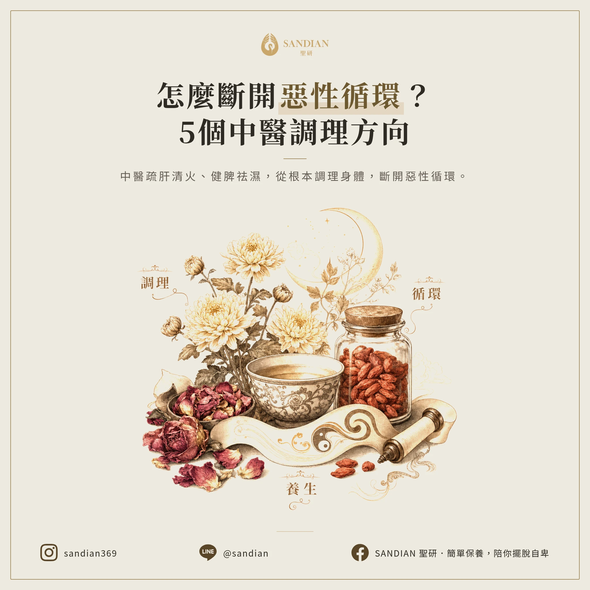 三、怎麼斷開這個惡性循環?中醫給的 5 個具體調理方向