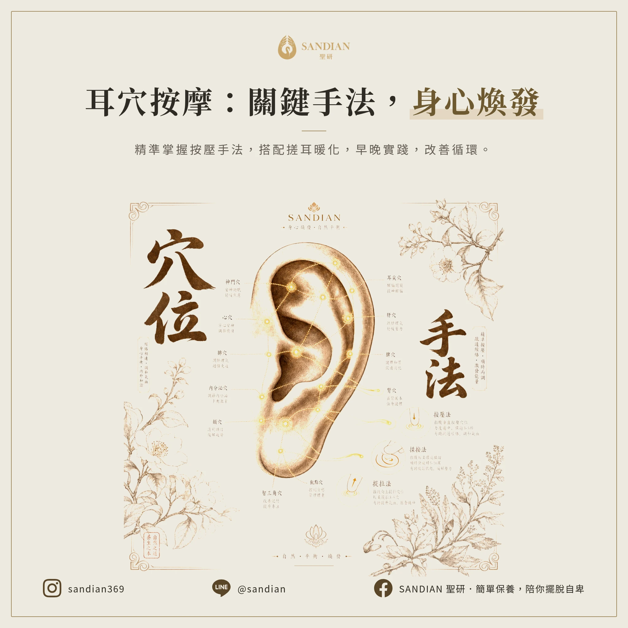 三、按摩手法與注意事項