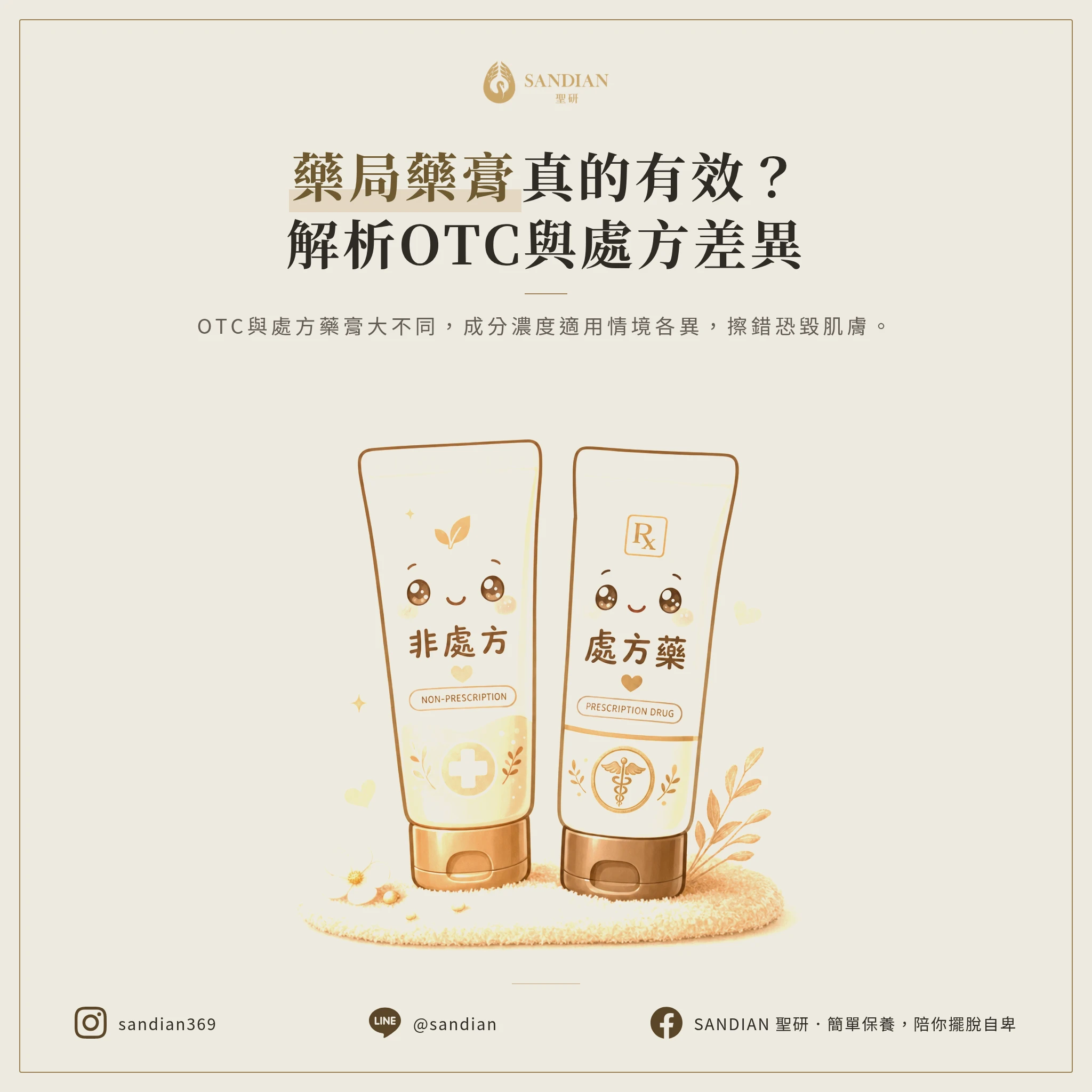 一、OTC 藥膏 vs 處方藥膏:你在藥局買到的到底是什麼?