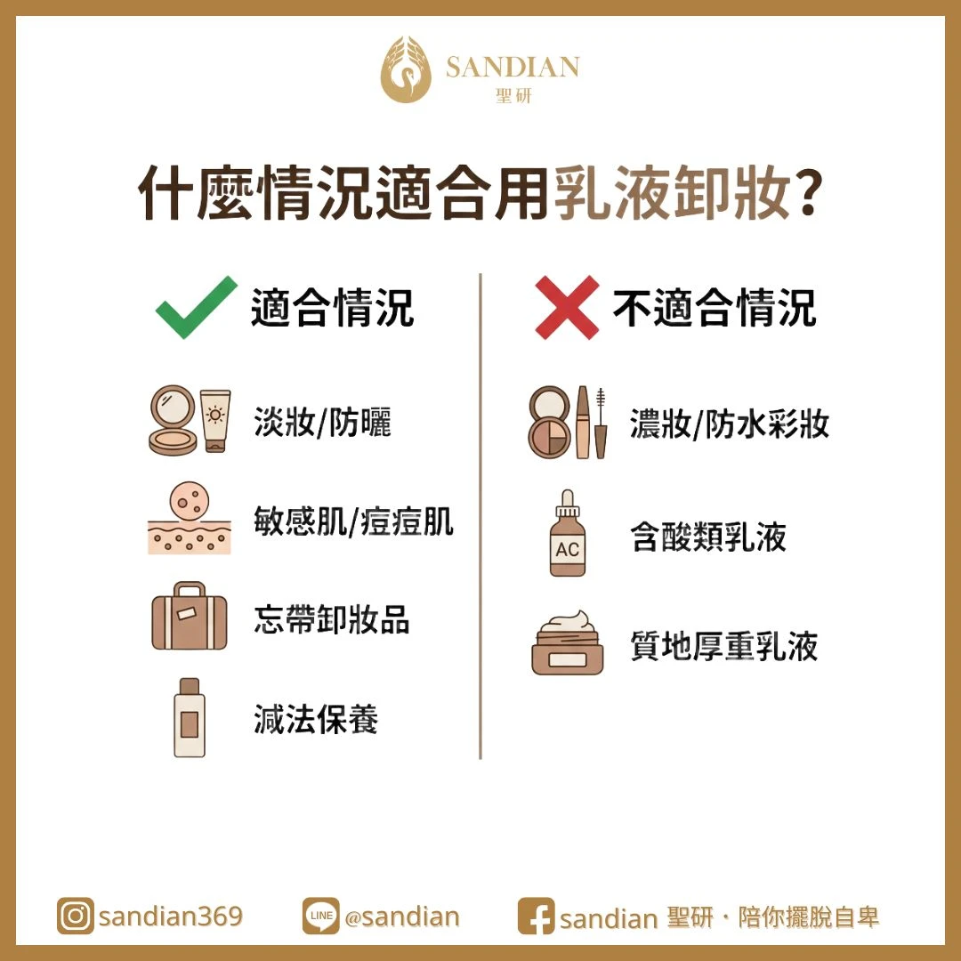 什麼情況適合用乳液卸妝?