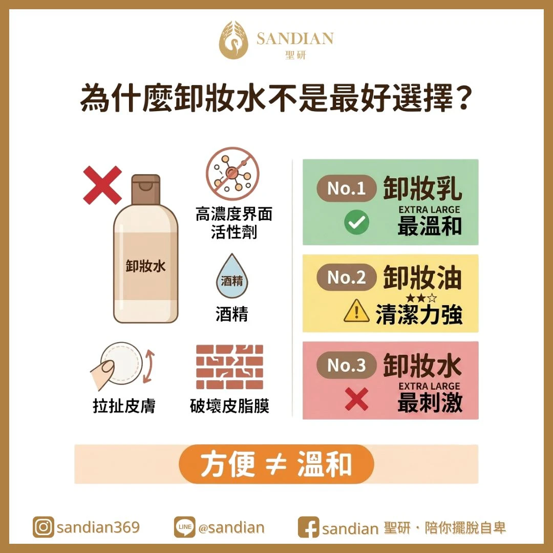 為什麼卸妝水不是最好的選擇?