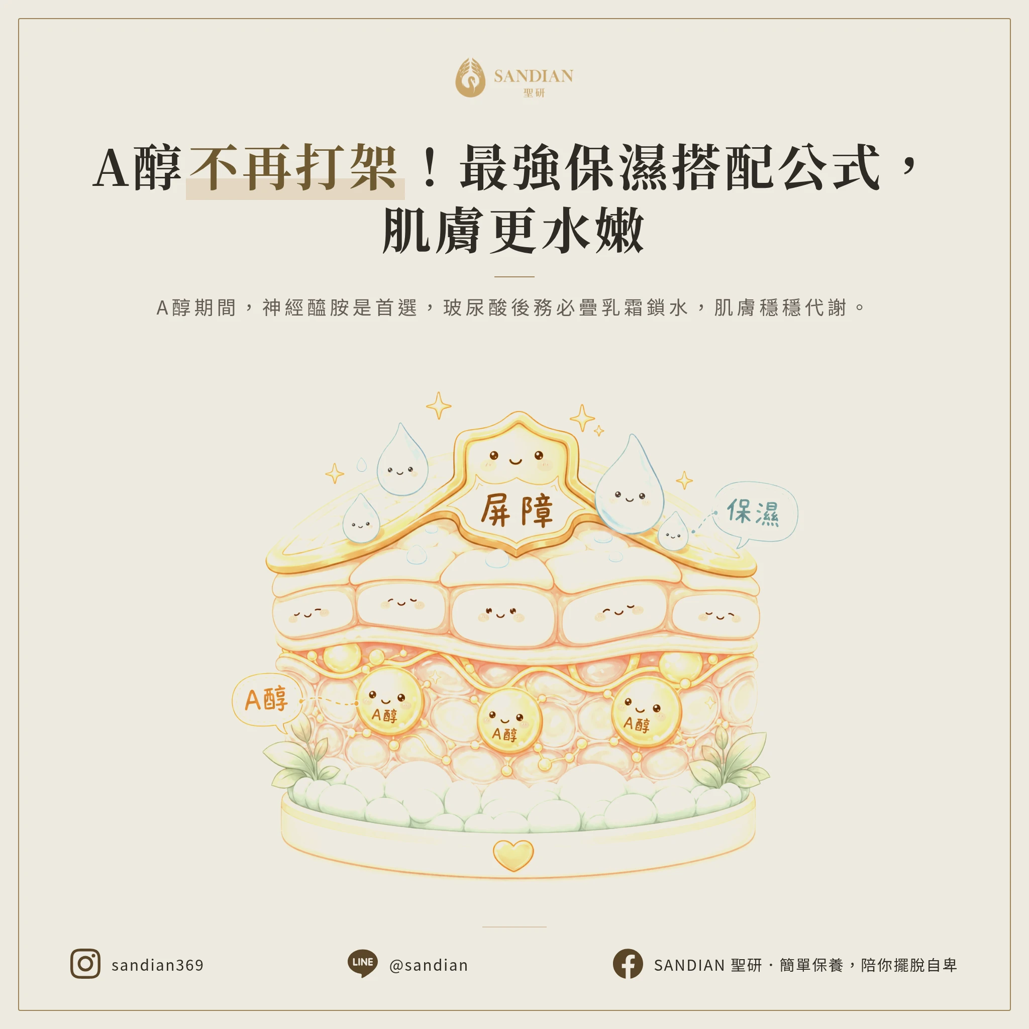 保濕跟A醇怎麼搭才不會打架?