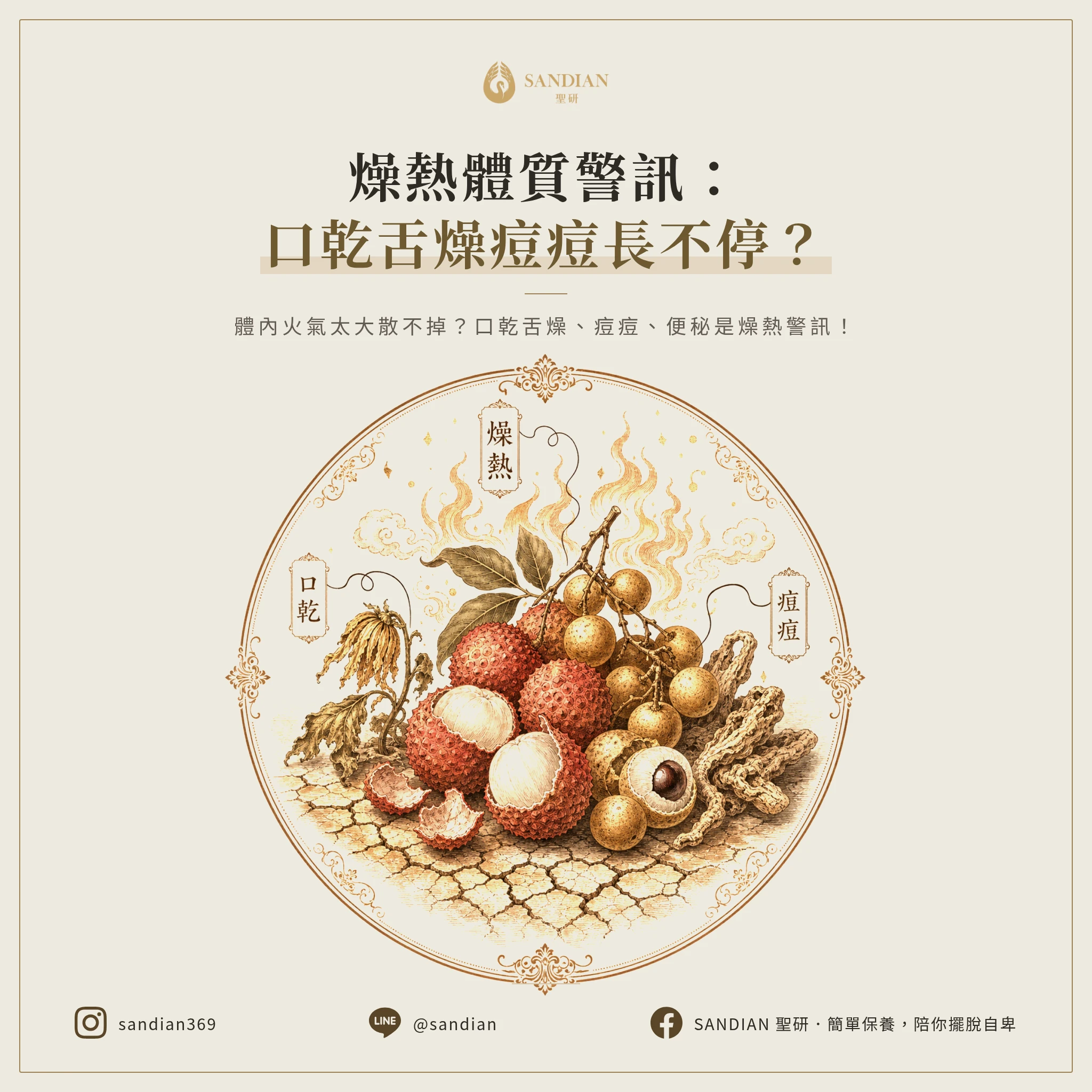 三、燥熱體質的特徵是什麼?口乾舌燥長痘便秘