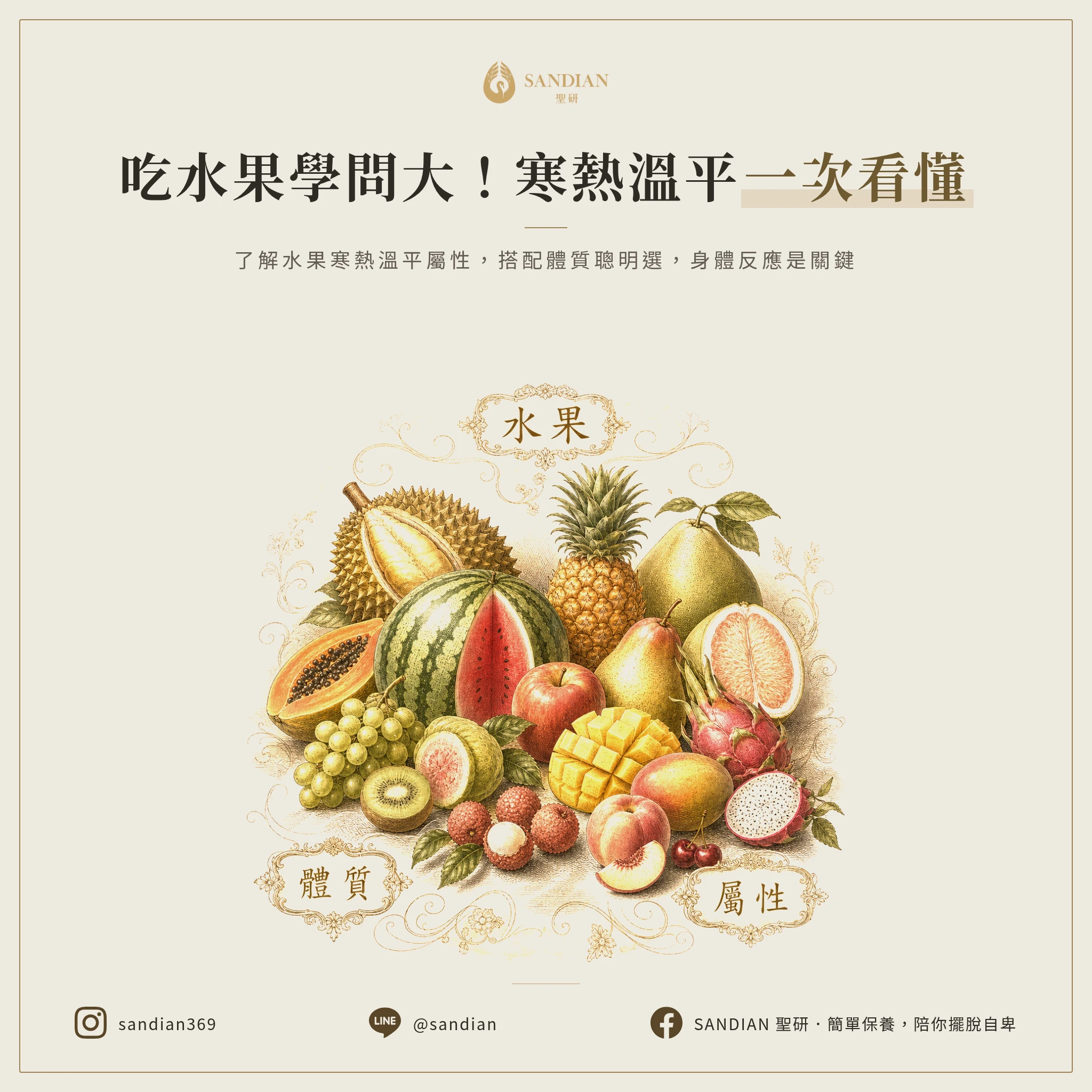 五、常見水果屬性對照表在哪?這些你吃對了嗎