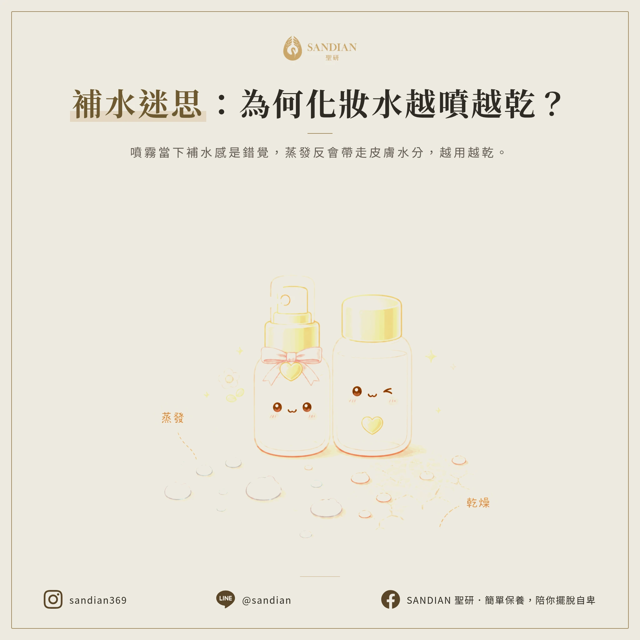 二、化妝水、保濕噴霧為什麼會越用越乾?