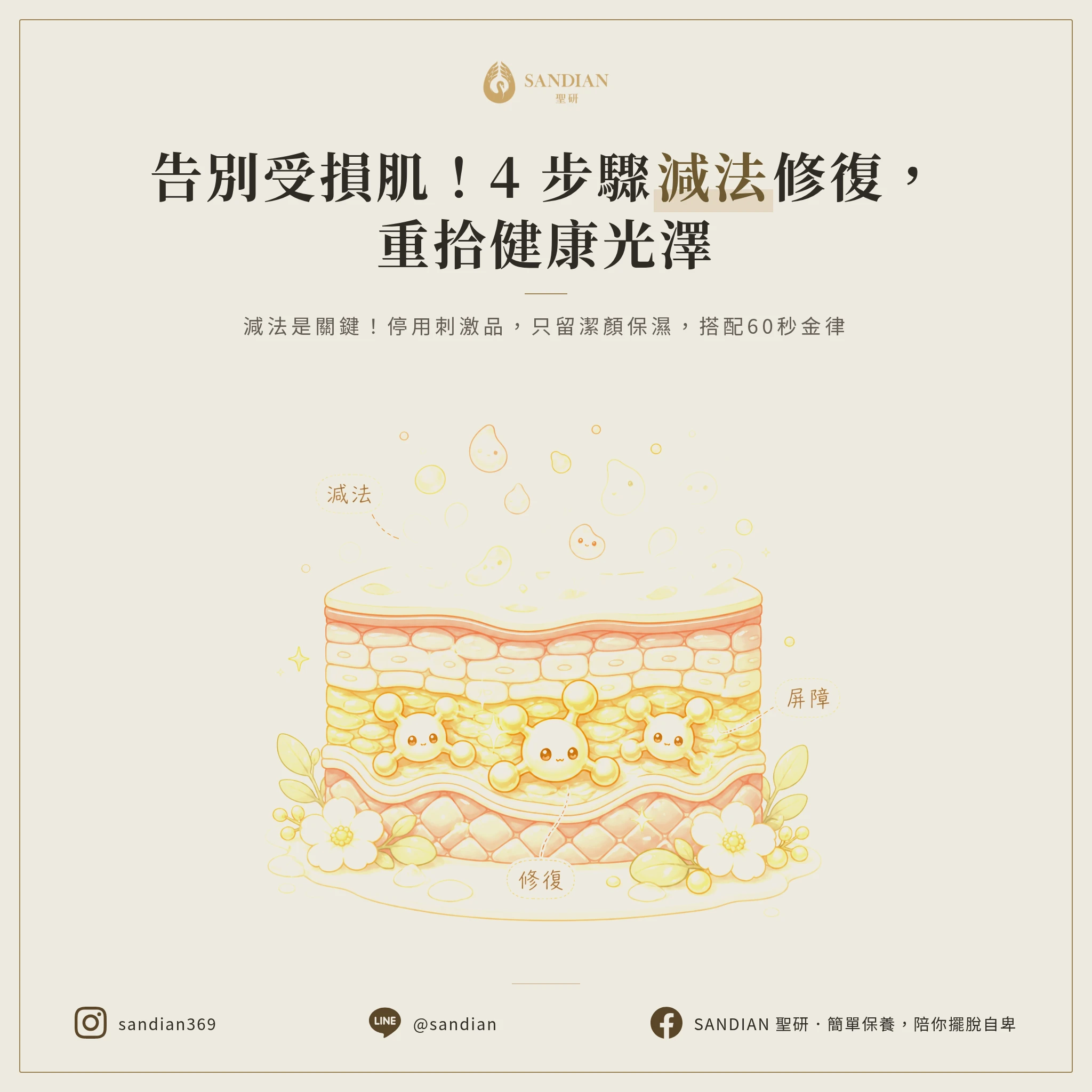 三、4 步驟修復受損屏障(減法才是關鍵)