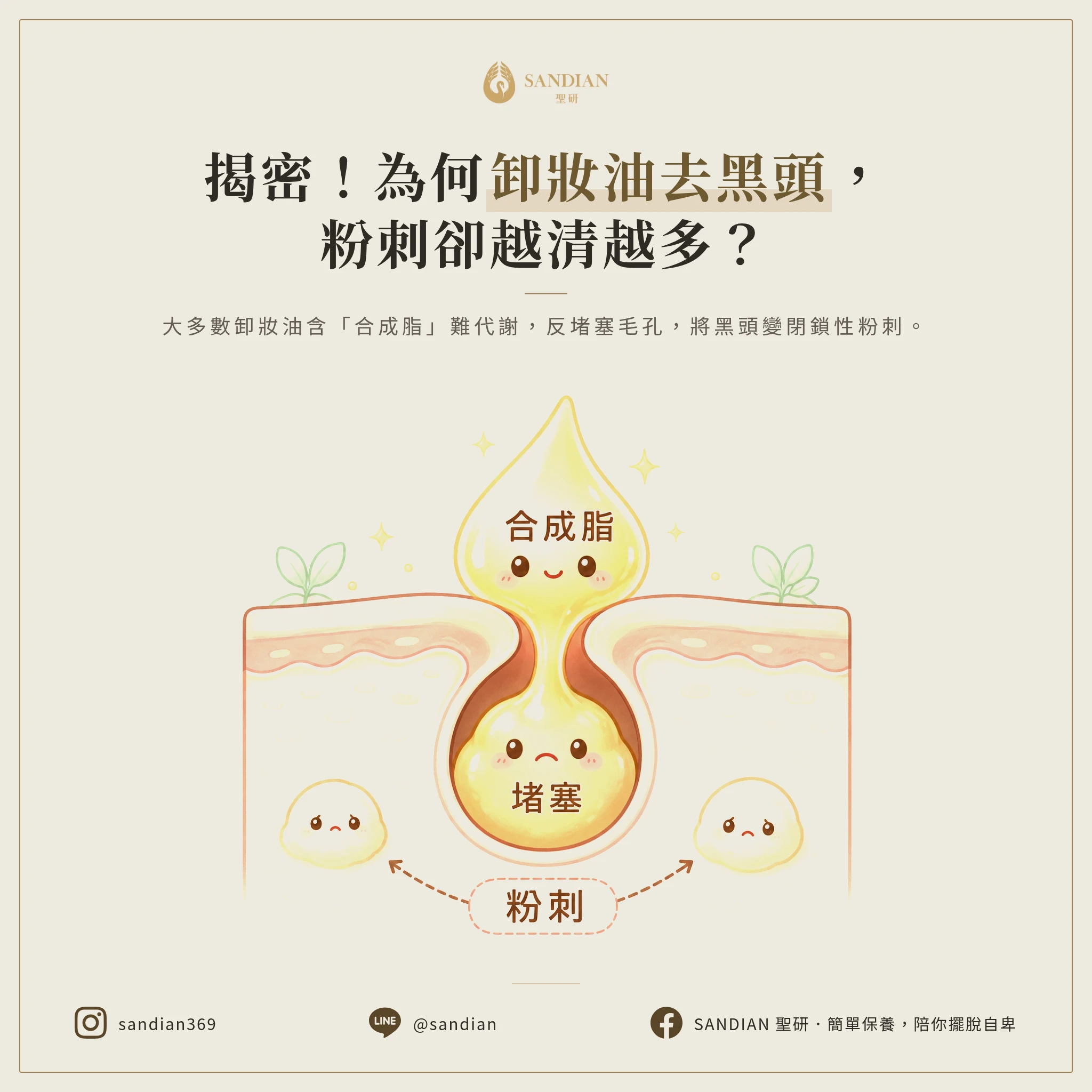一、為什麼卸妝油去黑頭會讓粉刺變多？