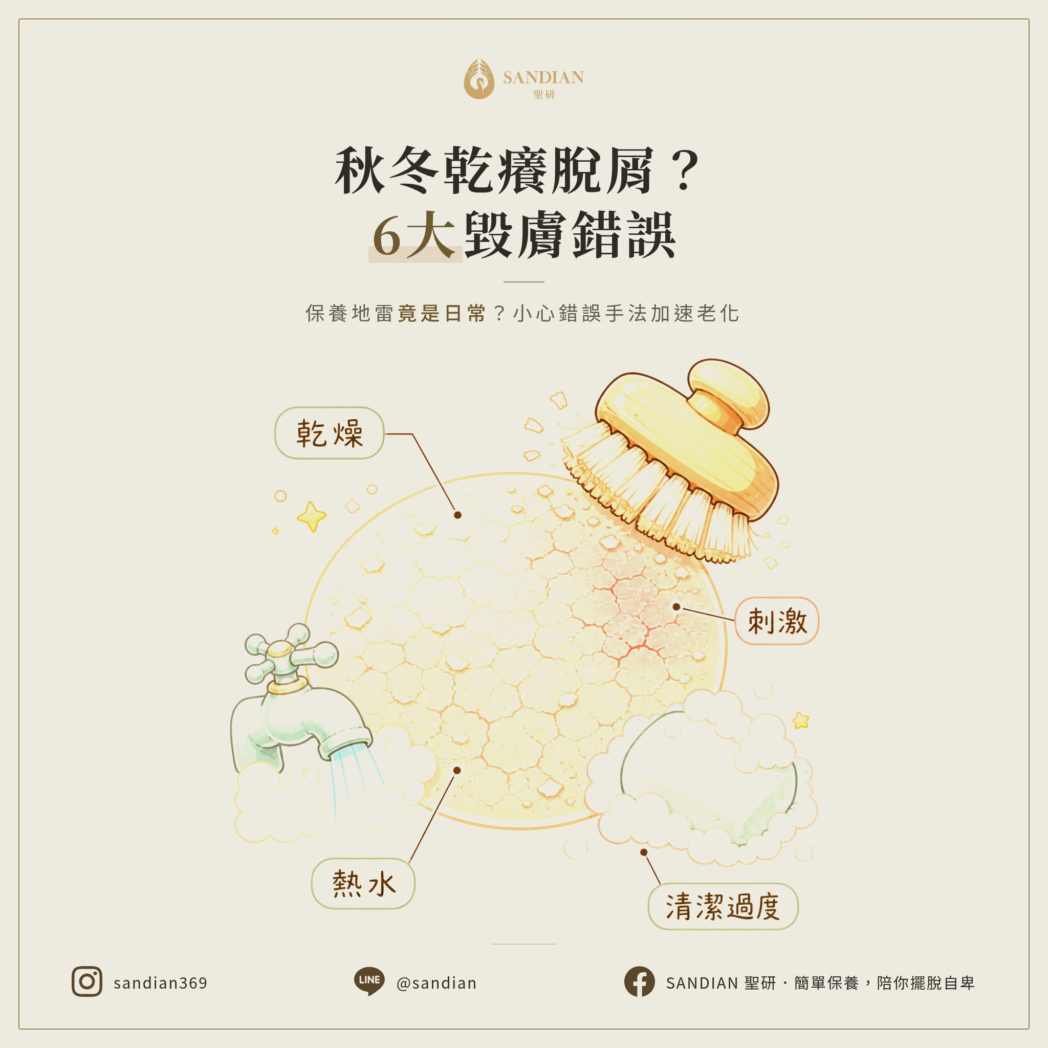秋冬皮膚乾癢脫屑?6個你以為在保養,其實在毀皮膚的致命錯誤
