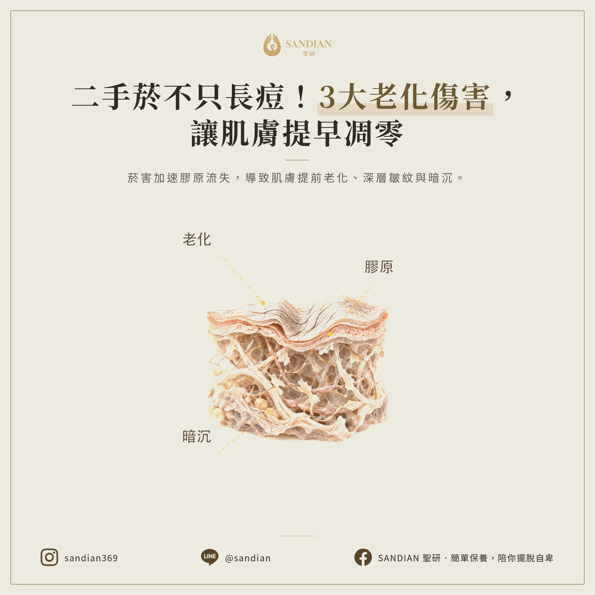 三、3 個長期傷害:不只長痘還讓你提早老化