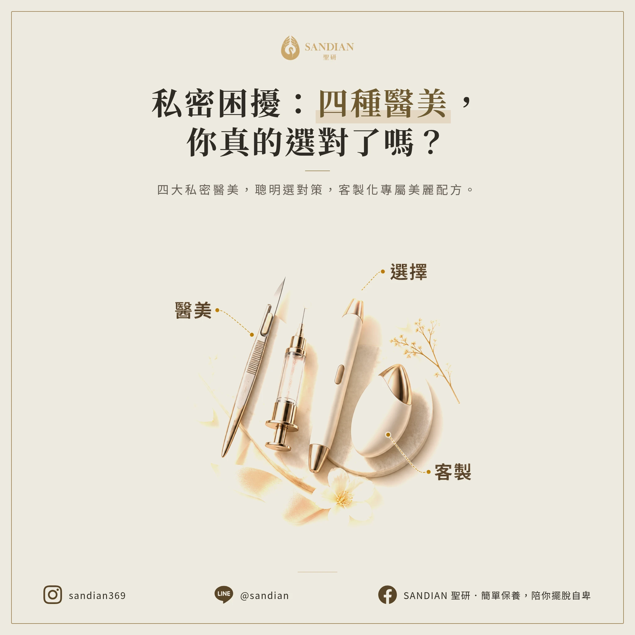 四種醫美處理方式到底怎麼選?
