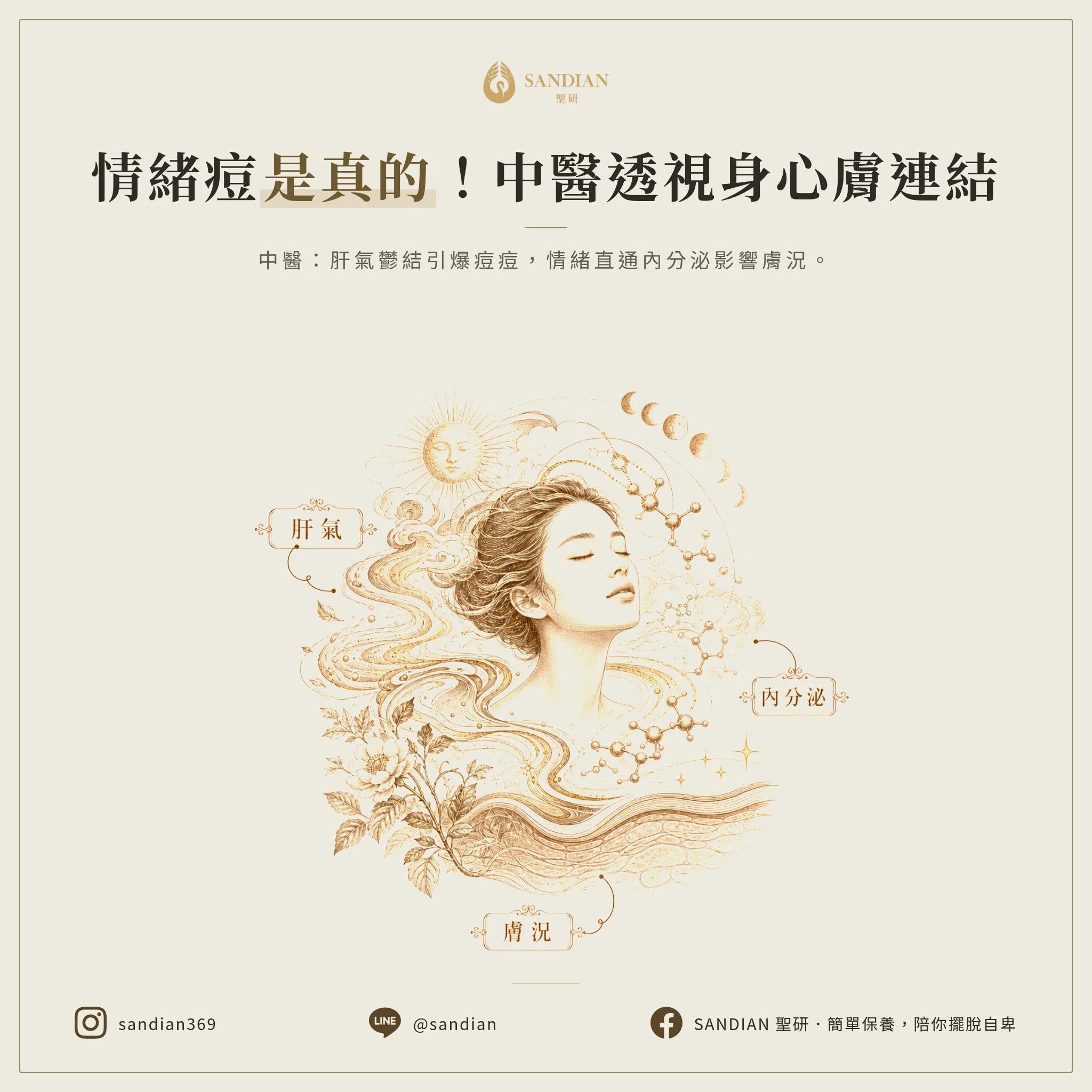 一、為什麼生氣隔天就長痘?中醫怎麼看情緒跟皮膚的關係?