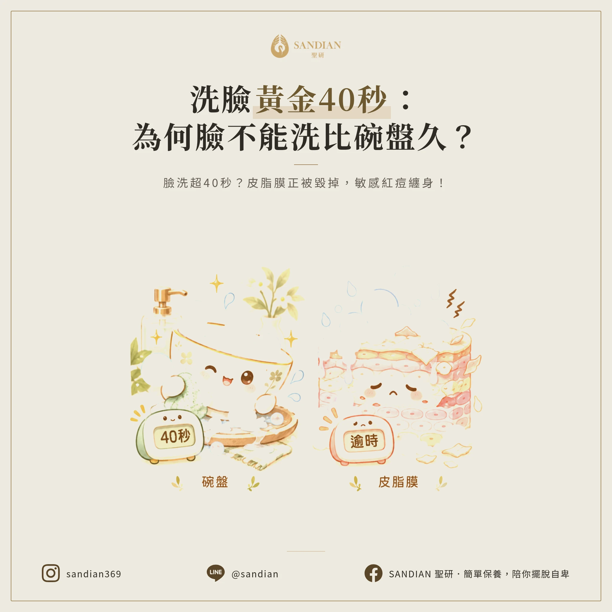 二、碗盤比喻:為什麼你的臉不該洗超過 40 秒