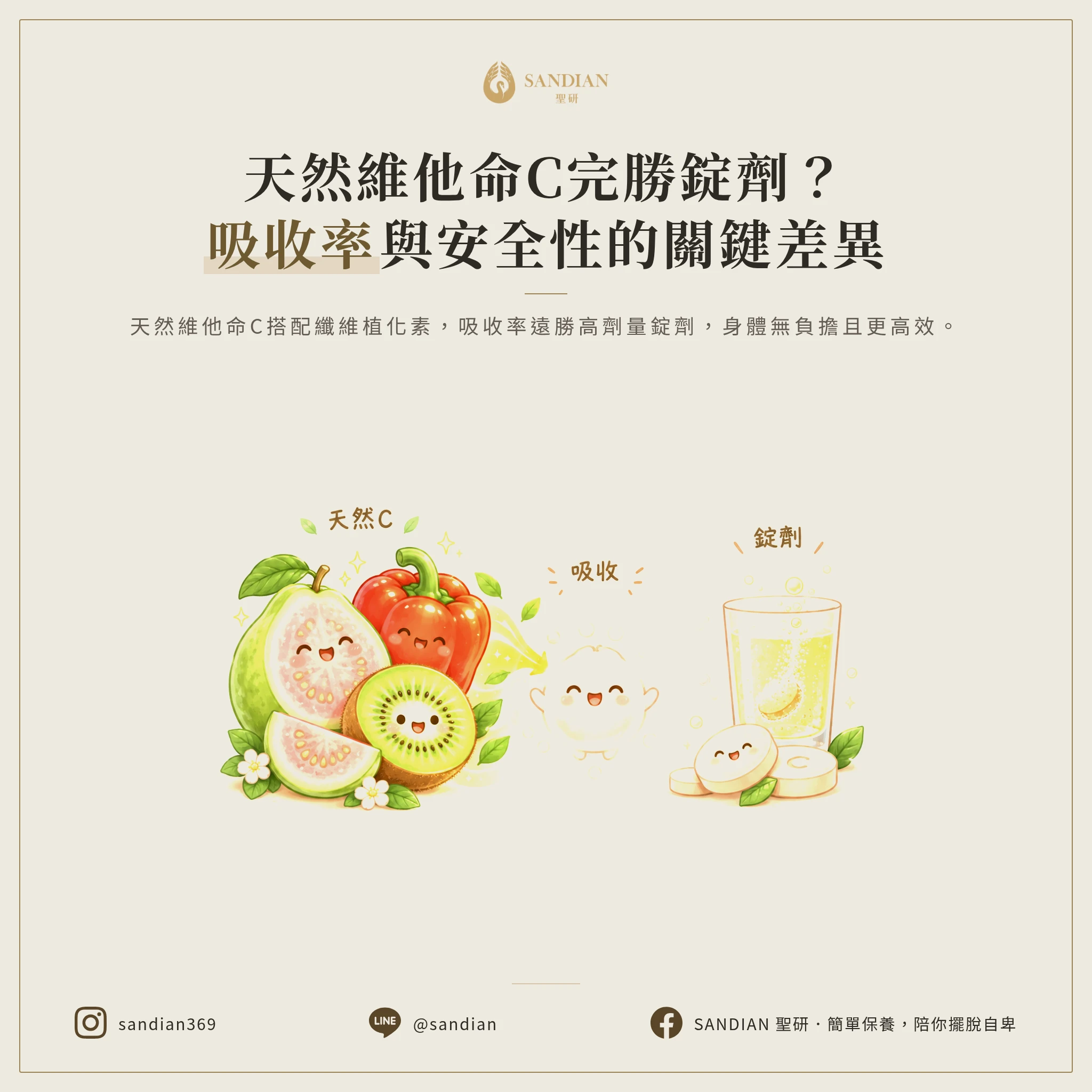 二、天然食物的維他命C跟錠劑到底差在哪?