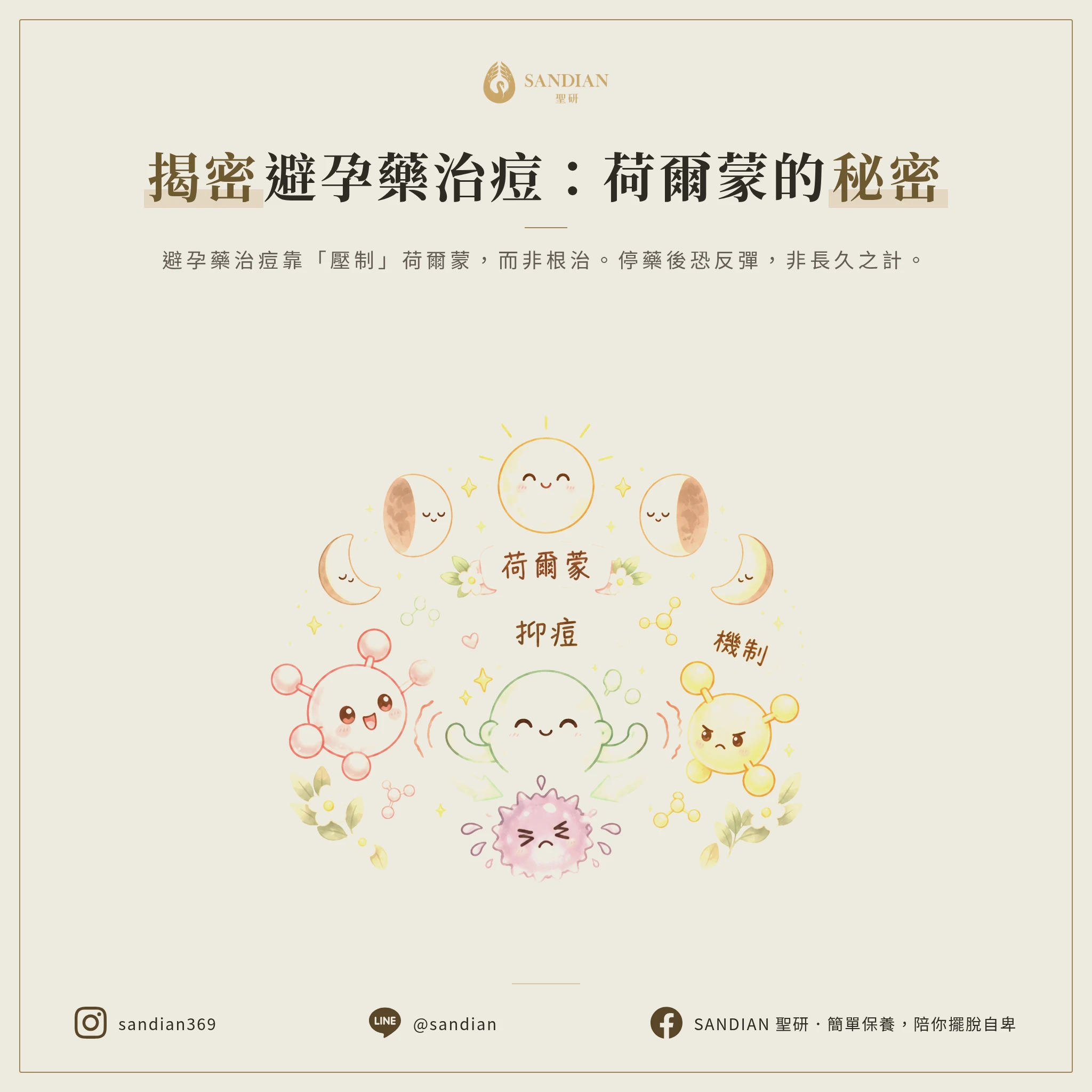 一、避孕藥為什麼可以治痘?背後的荷爾蒙機制是什麼?