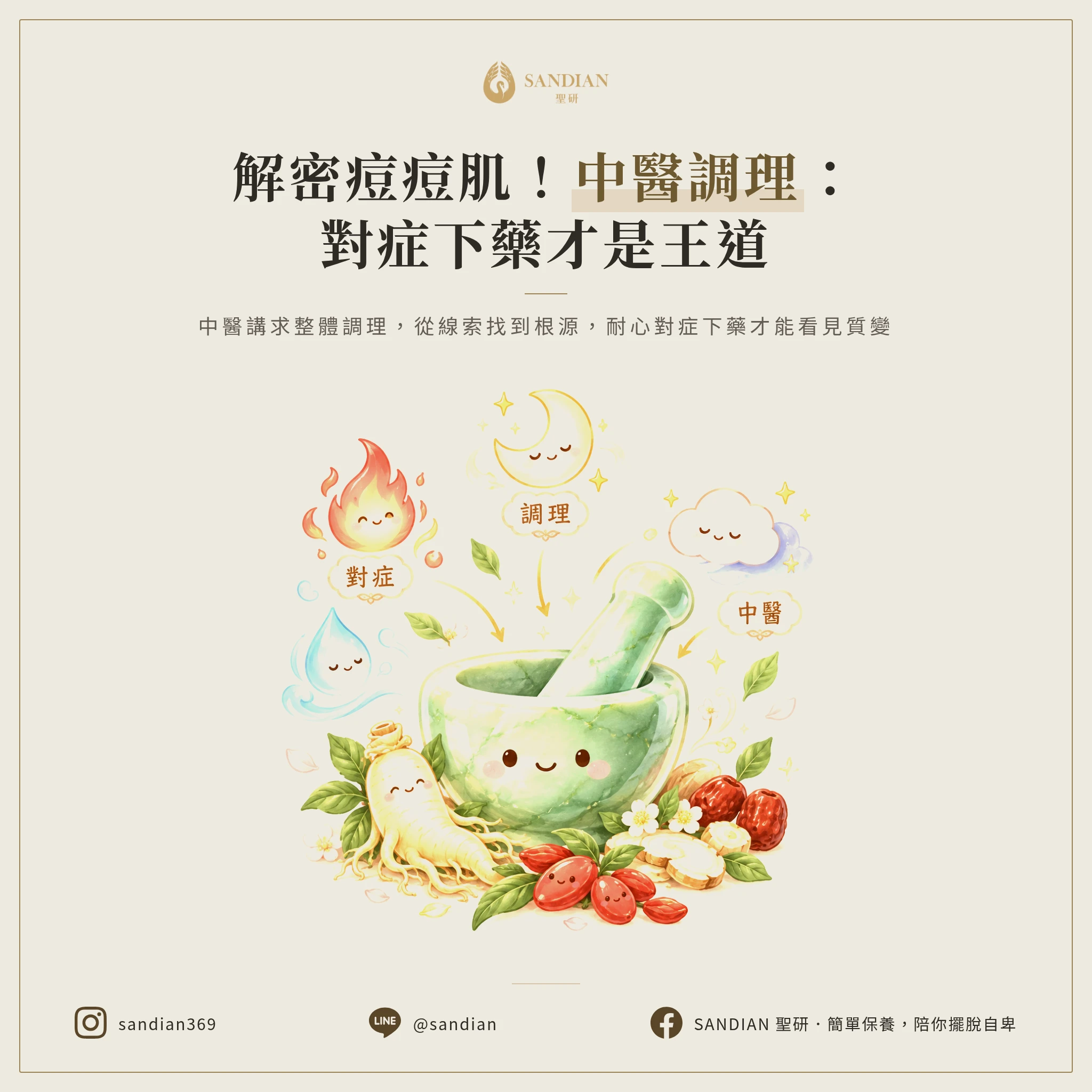 五、中醫調理痘痘的核心邏輯:對症下藥,不是亂喝