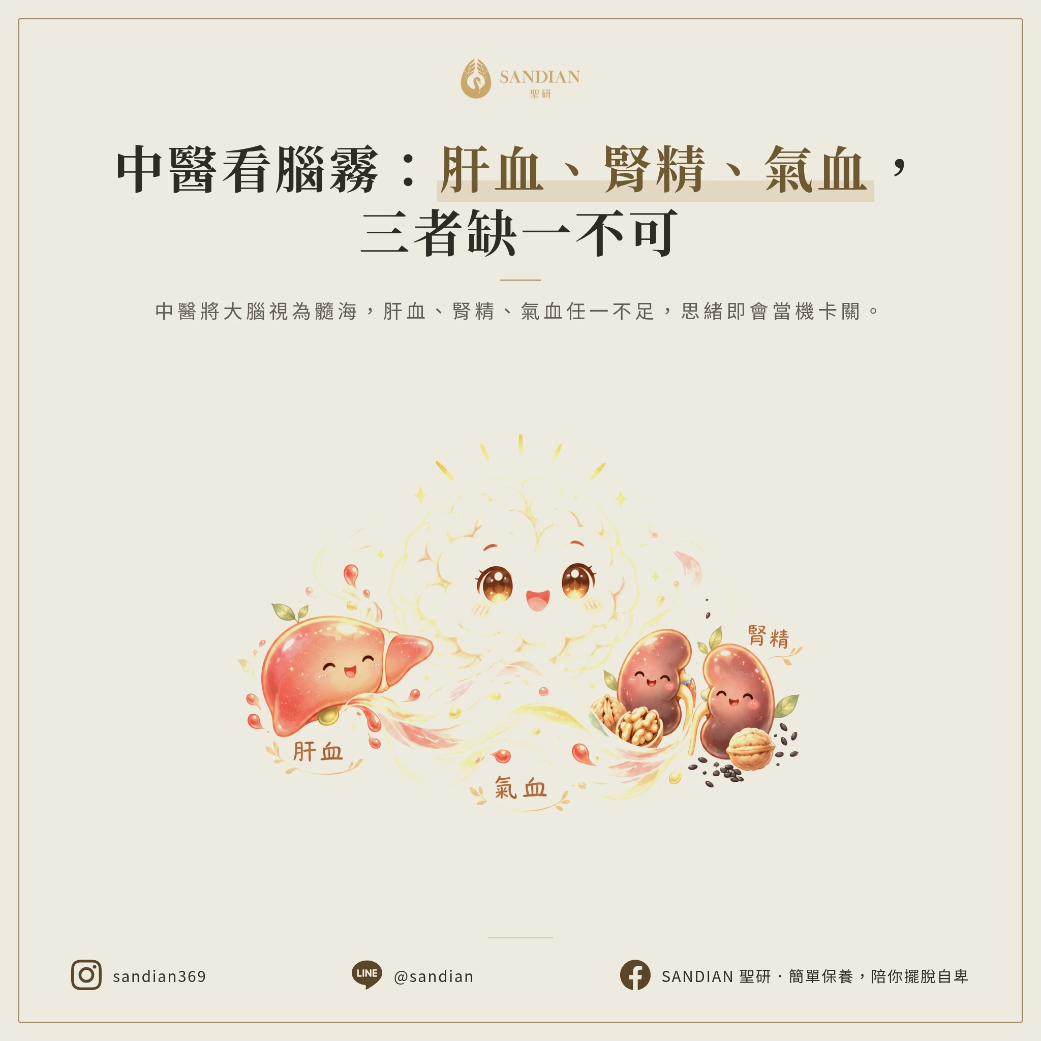 一、中醫眼中的腦霧是什麼?肝血、腎精、氣血三者缺一不可