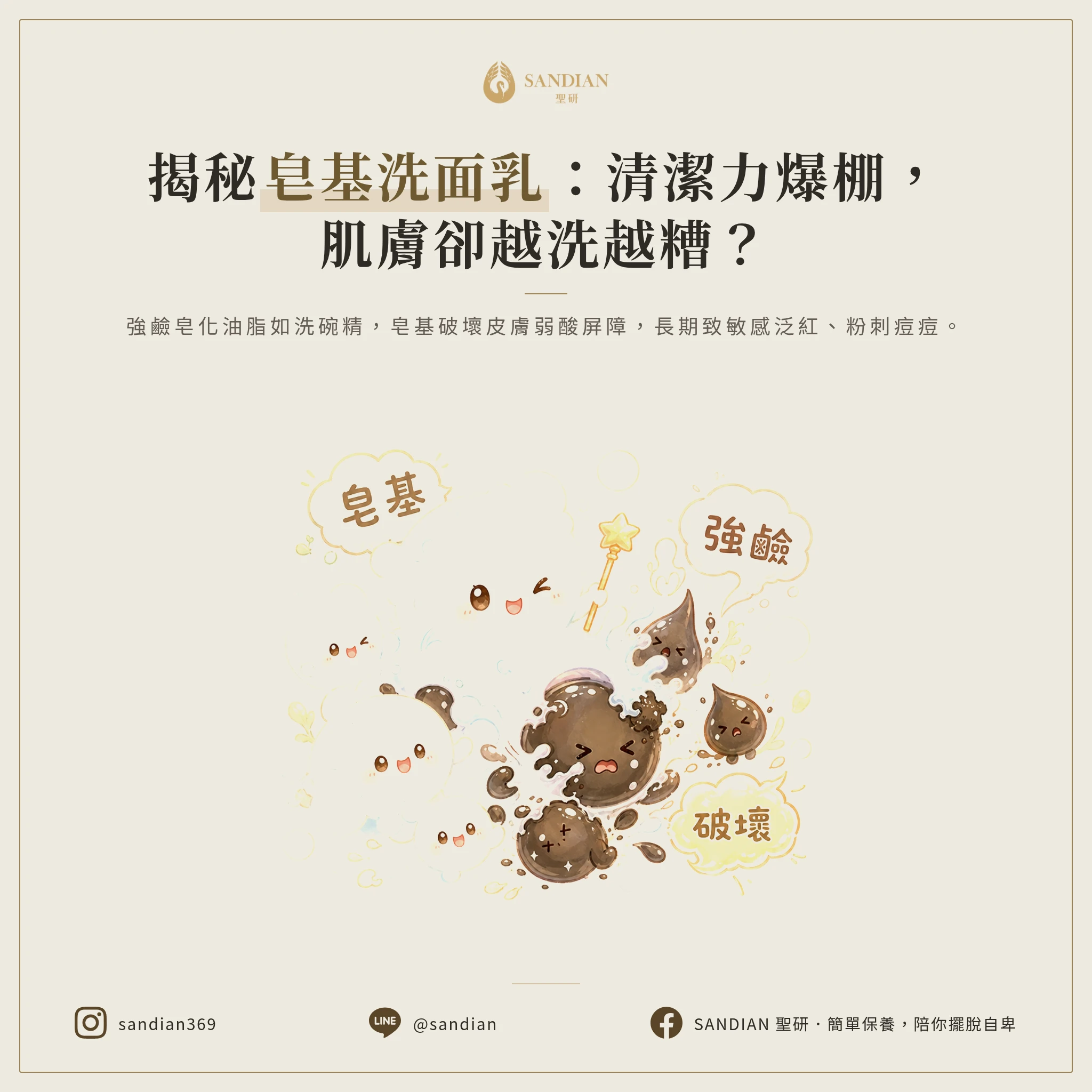 二、皂基洗面乳到底在幹嘛？