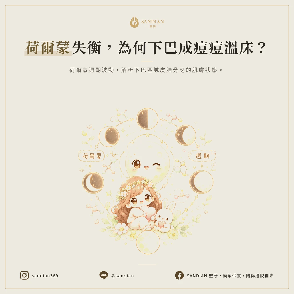 為什麼每次都長在下巴？荷爾蒙機制完整解析