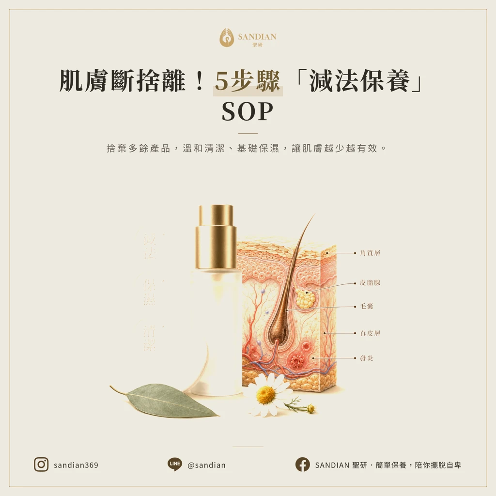 5 步驟減法保養 SOP