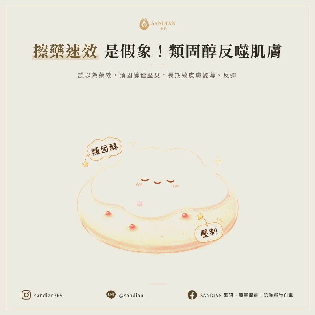 抗生素藥膏擦多久?類固醇壓發炎不等於治好
