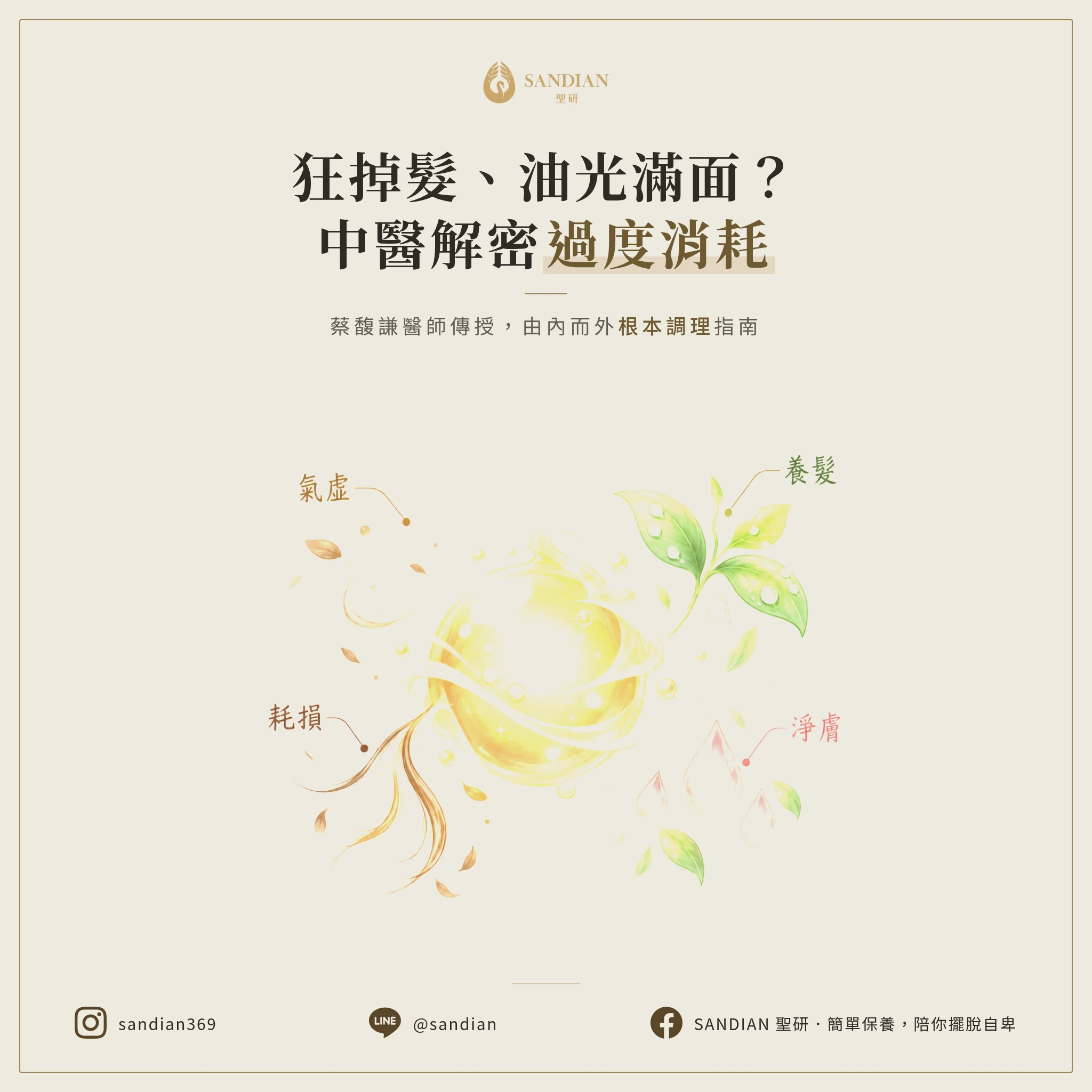 狂掉髮、滿臉油痘？中醫師揭身體過度消耗真相｜蔡馥謙醫師完整調理指南