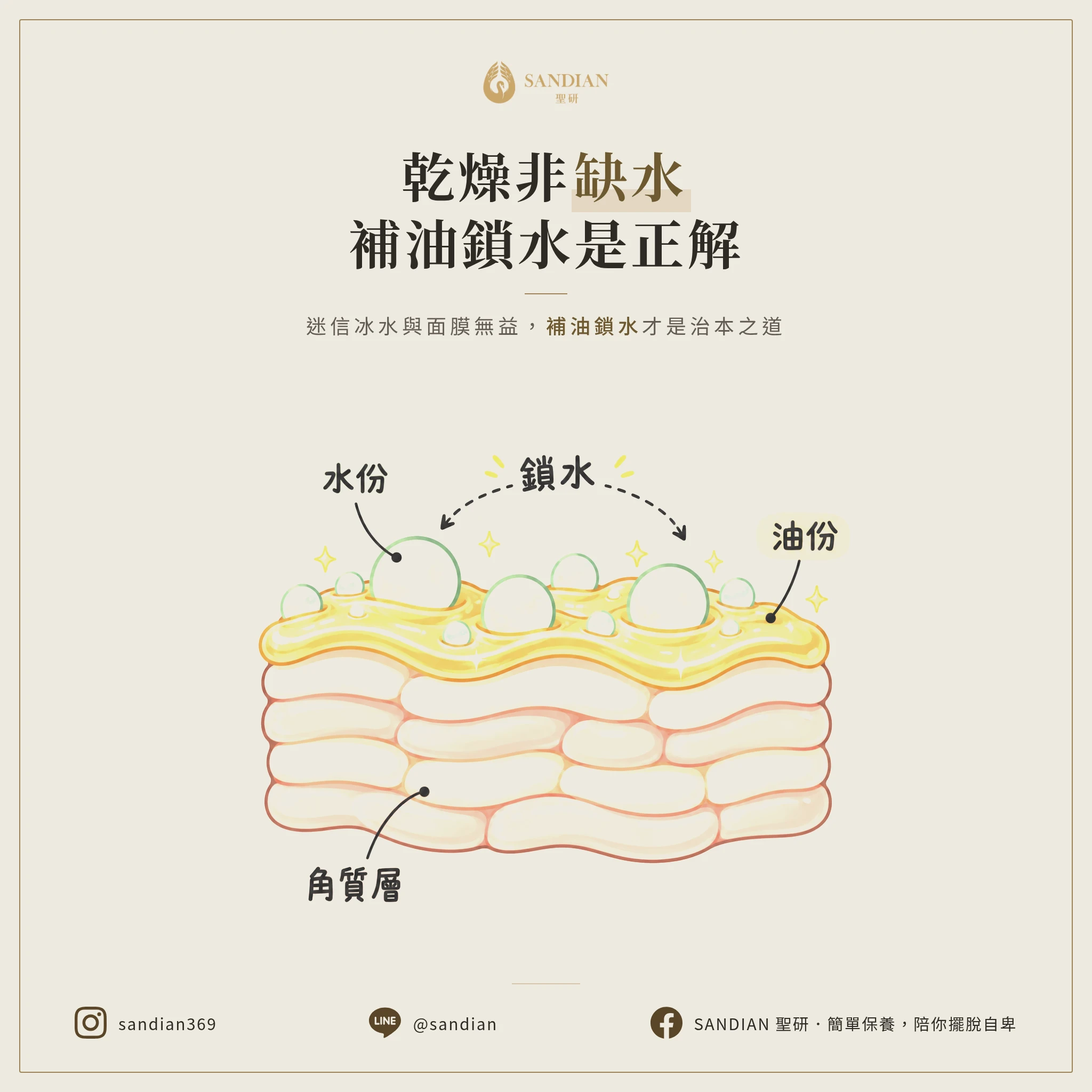 皮膚乾燥不是水喝不夠！補油鎖水2招治本，冰水、面膜都沒用