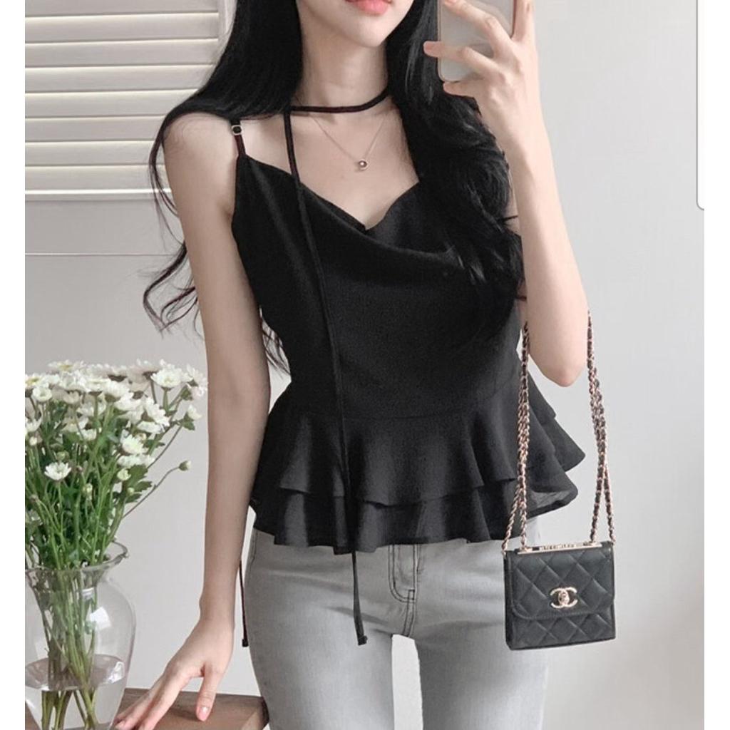 🇰🇷Chloe C. 韓國東大門服飾🇰🇷  mello 正韓細肩垂墜領口魚尾上衣