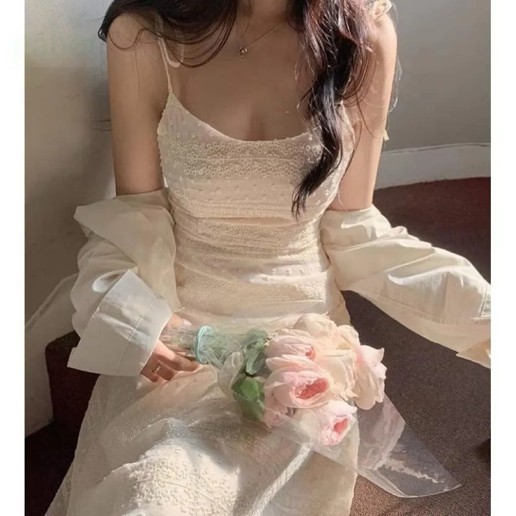 🇰🇷Chloe C. 韓國東大門服飾🇰🇷  mello 正韓民族風細肩綁帶洋裝