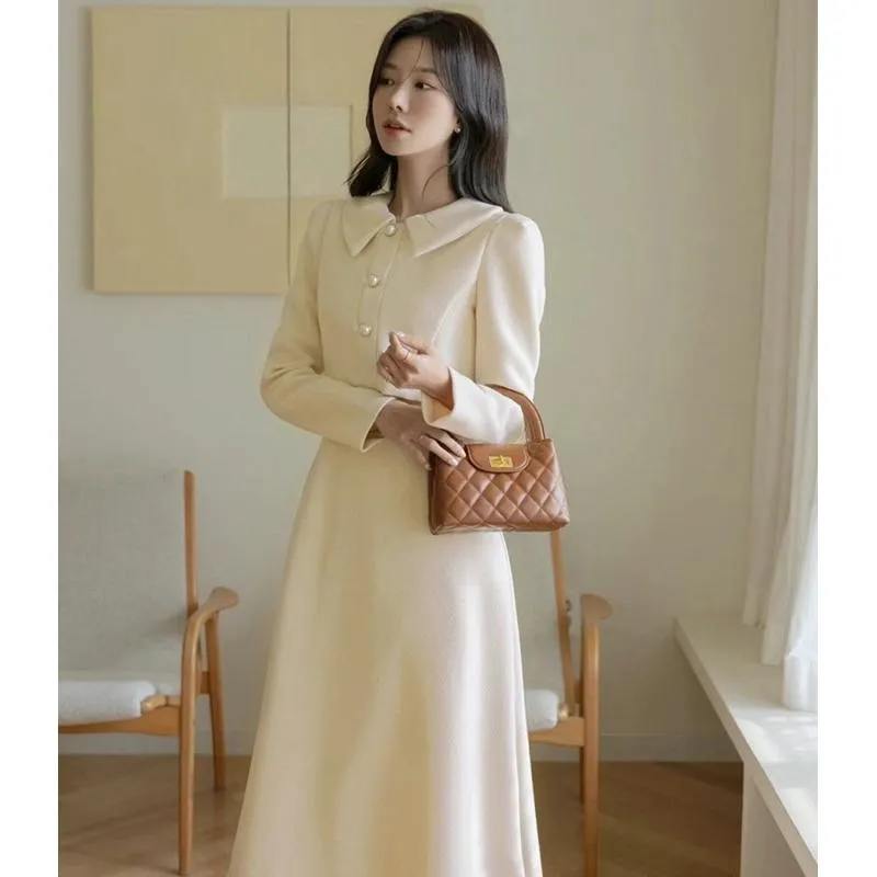 🇰🇷Chloe C. 韓國東大門服飾🇰🇷  eeyou 正韓小香風立領連身長裙.婚禮典禮.宴會主持