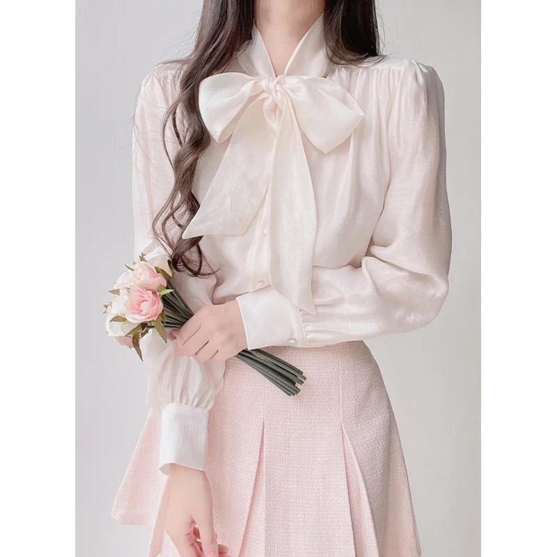 🇰🇷Chloe C. 韓國東大門服飾🇰🇷  Olivia 正韓繞頸綁帶長袖襯衣